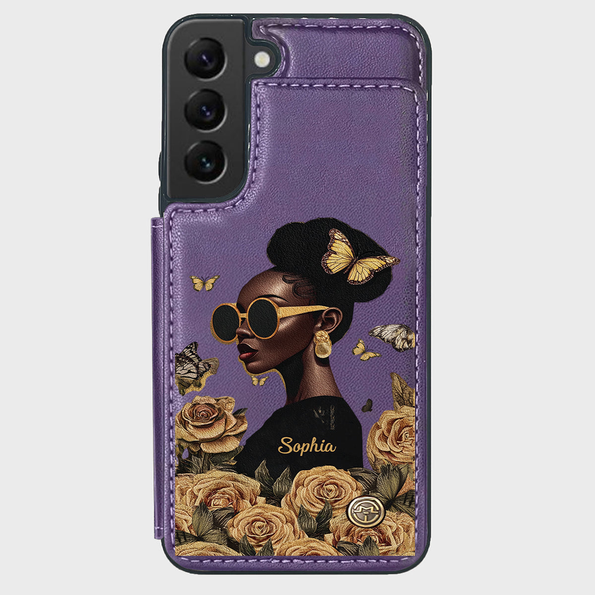 Empowered Beauty - Personalized African American Wallet Phone Case