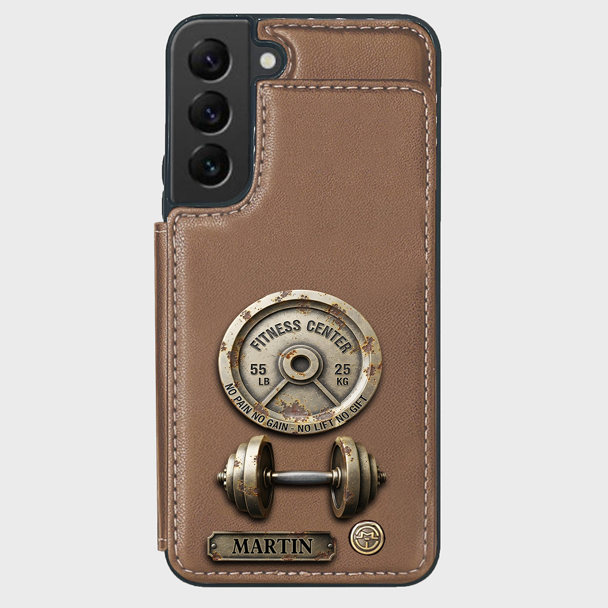 Pas de douleur, pas de gain - Étui portefeuille de téléphone personnalisé pour le fitness