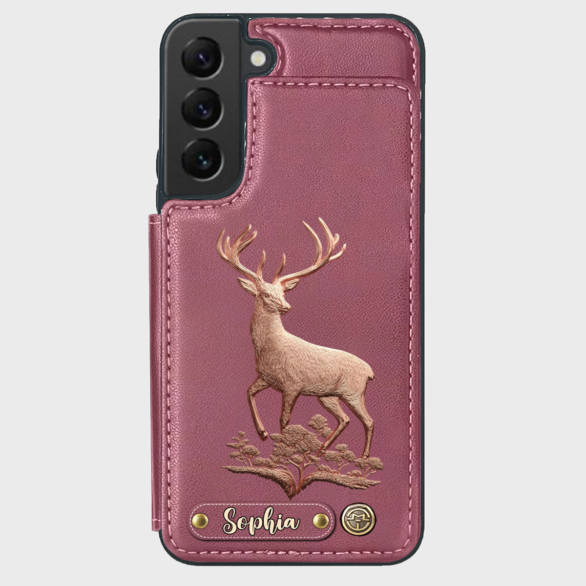 Étui portefeuille personnalisé Country Girl - Étui de téléphone à motif chasse