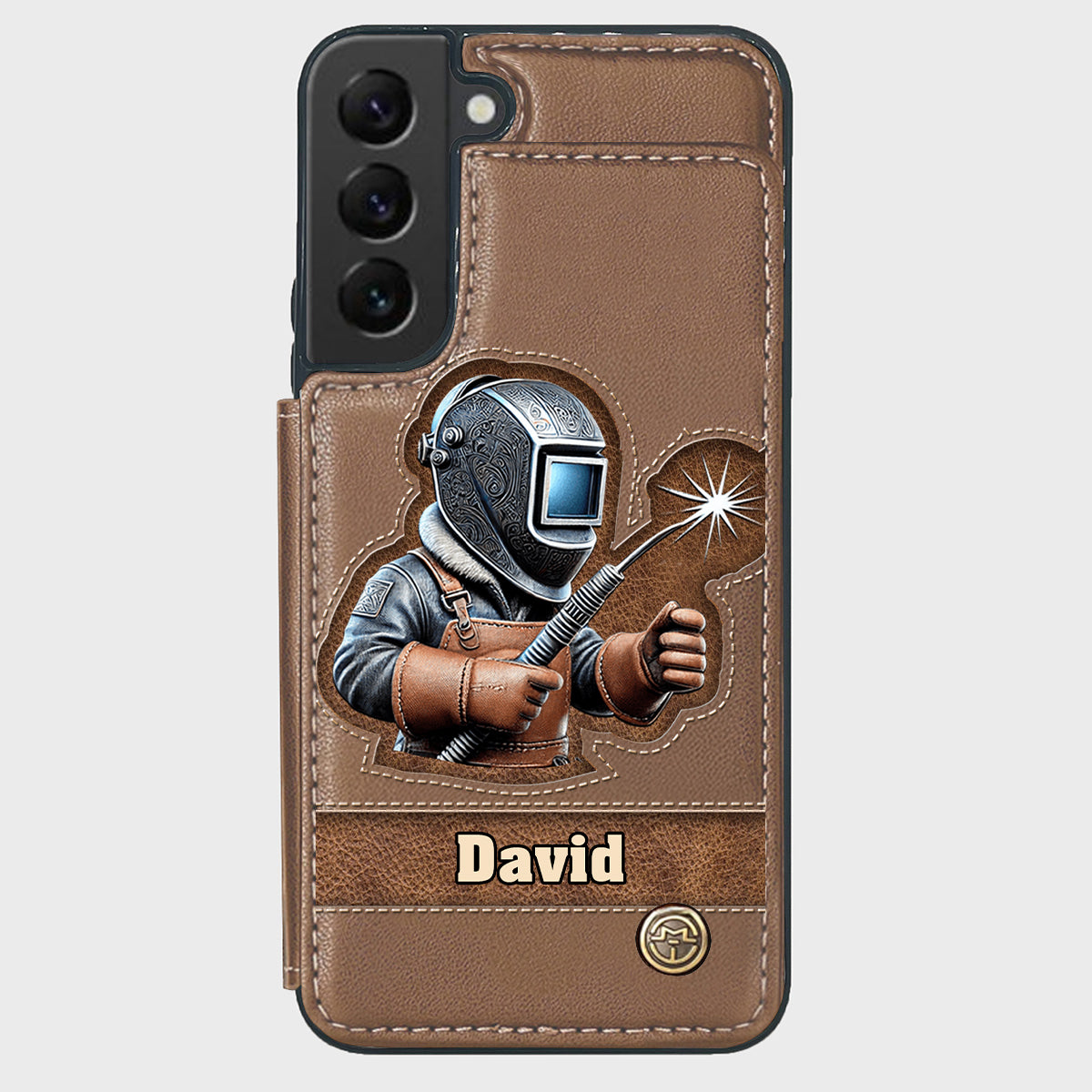 Strong Ones Become Welder - Personalized Welder Wallet Phone Case