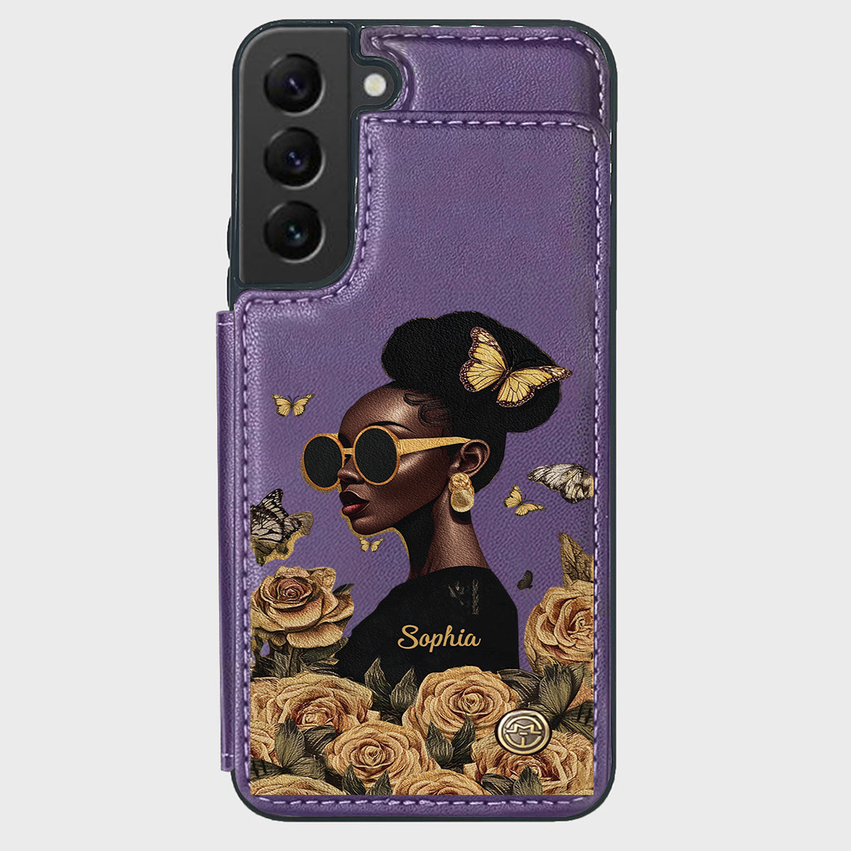 Empowered Beauty - Personalized African American Wallet Phone Case