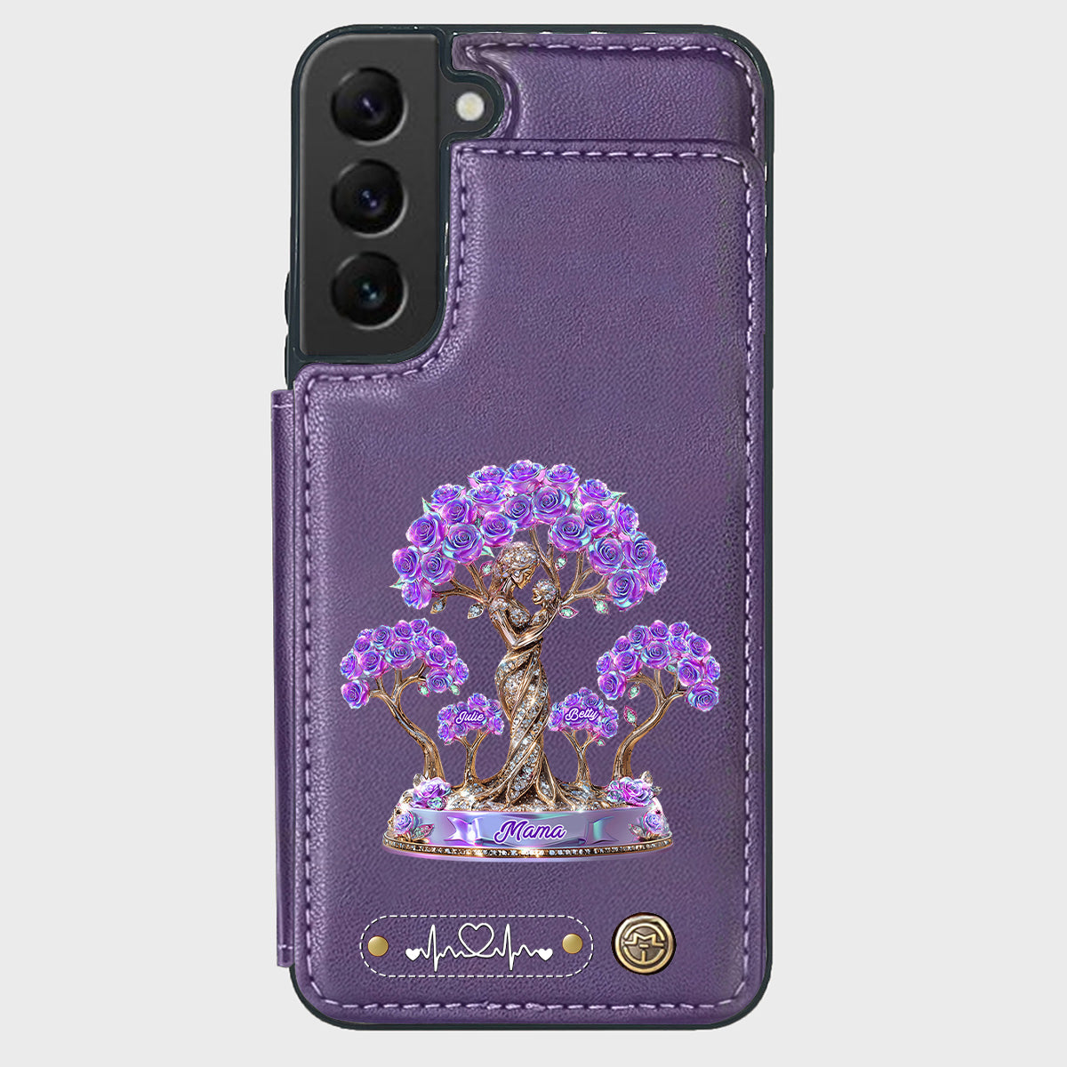 Meilleure maman du monde - Étui portefeuille personnalisé pour téléphone - Maman