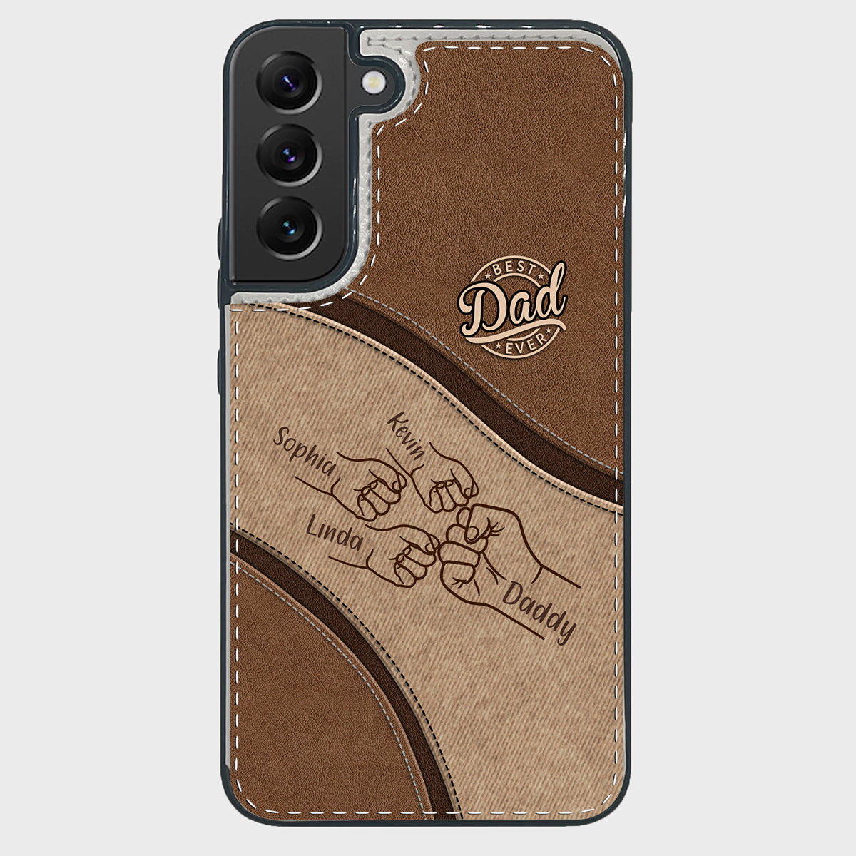 Fist Bump - Personalized Father Foldable Wallet Phone Case