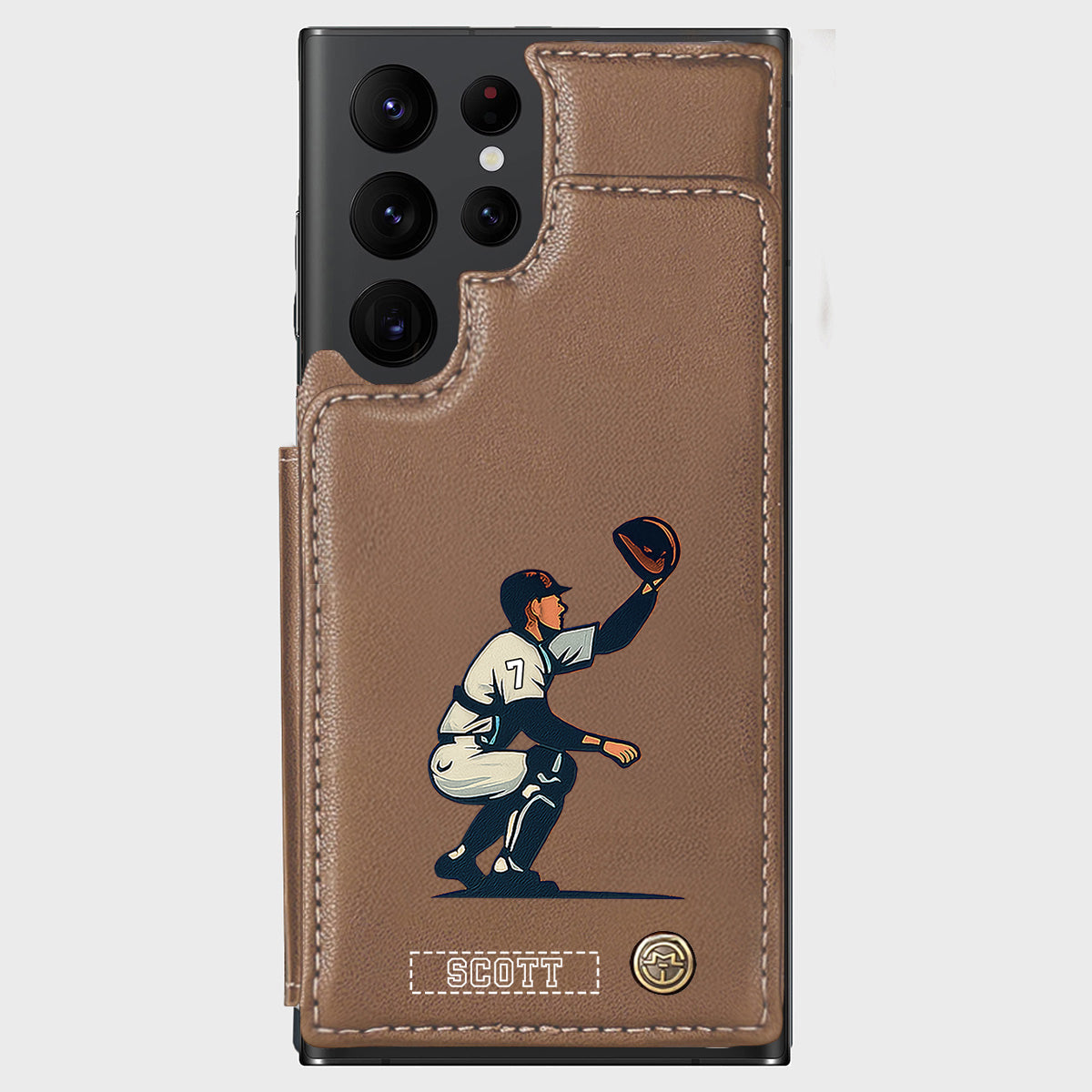 C'est la saison du baseball ! - Étui portefeuille personnalisé pour téléphone portable sur le thème du baseball