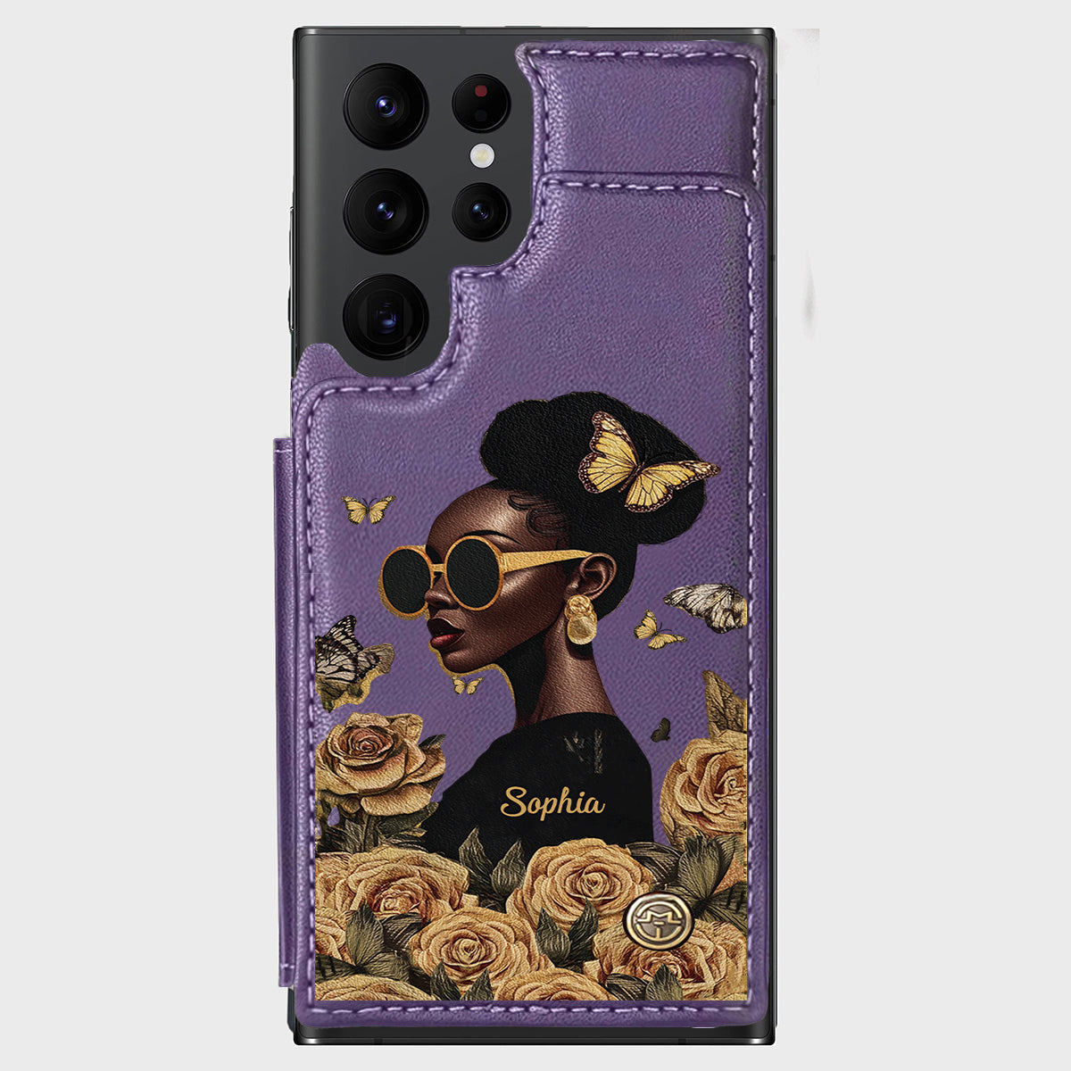 Empowered Beauty - Personalized African American Wallet Phone Case