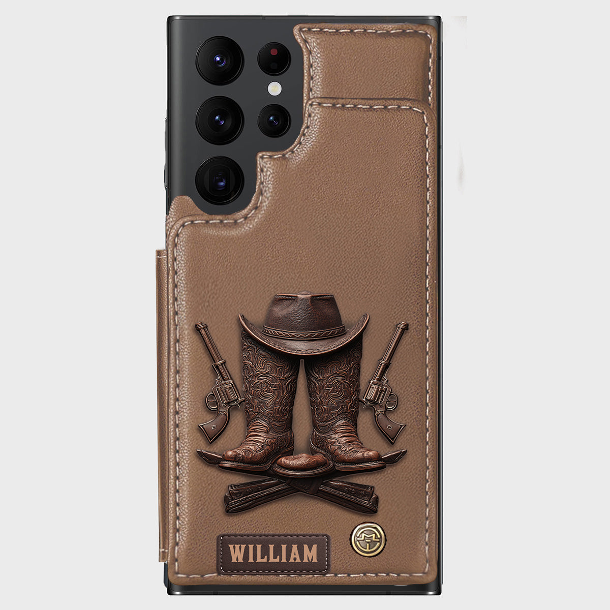Western Spirit - Personalized Western Outfit Wallet Phone Case
