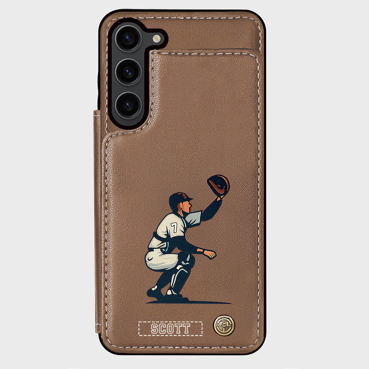 C'est la saison du baseball ! - Étui portefeuille personnalisé pour téléphone portable sur le thème du baseball