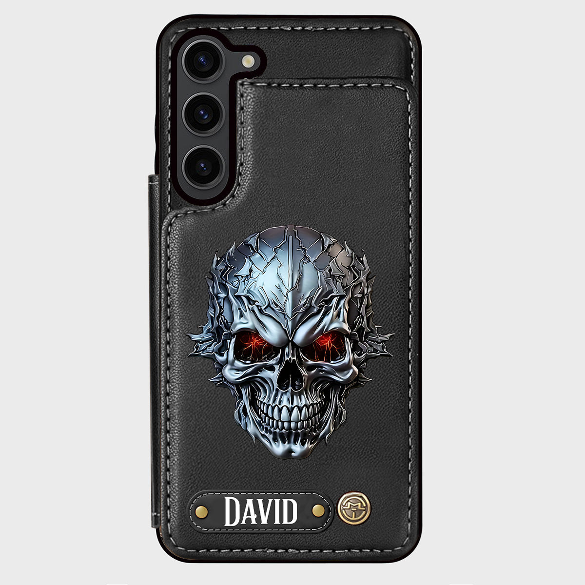 Cool Skull - Personalized Skull Wallet Phone Case