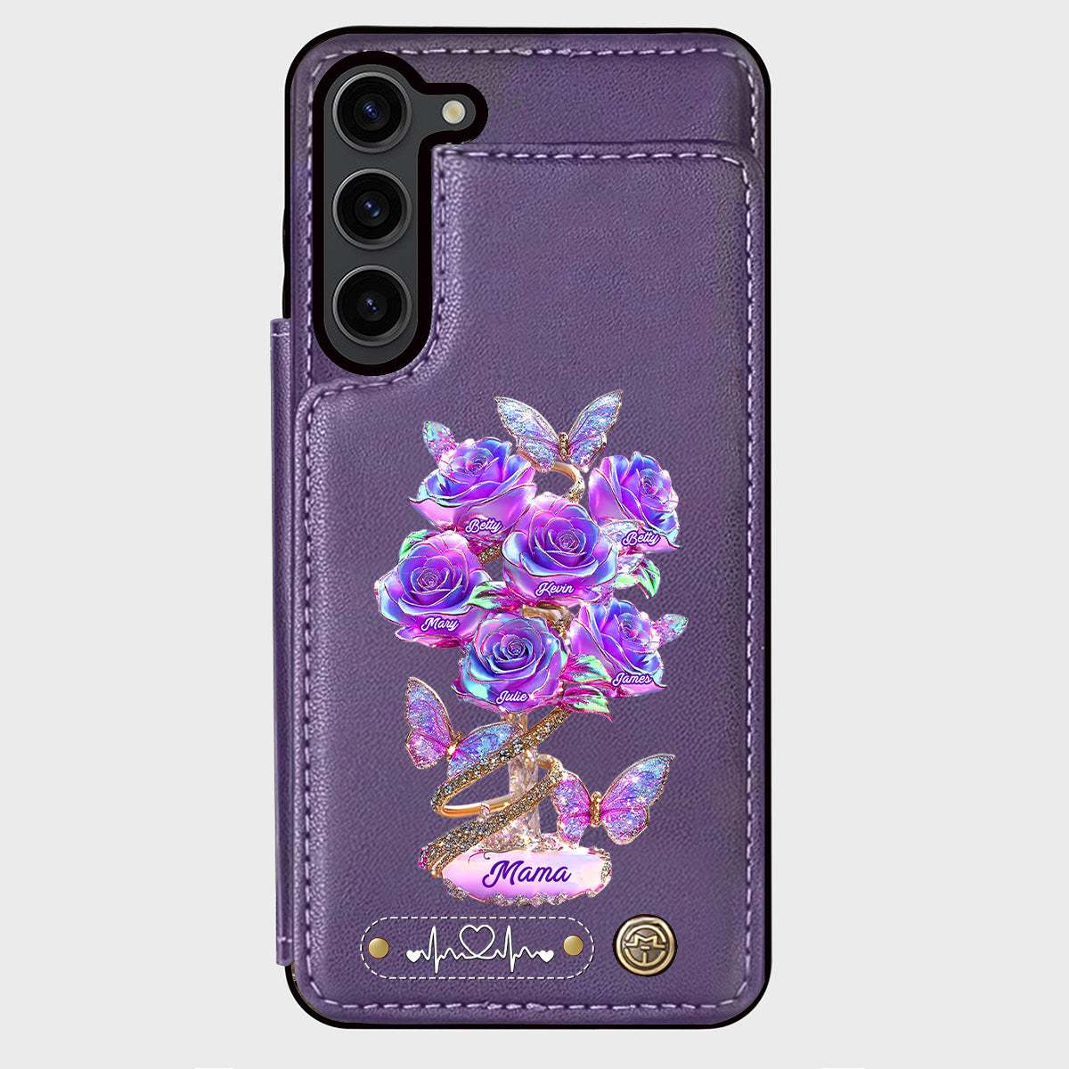 Meilleure maman du monde - Étui portefeuille personnalisé pour téléphone - Maman