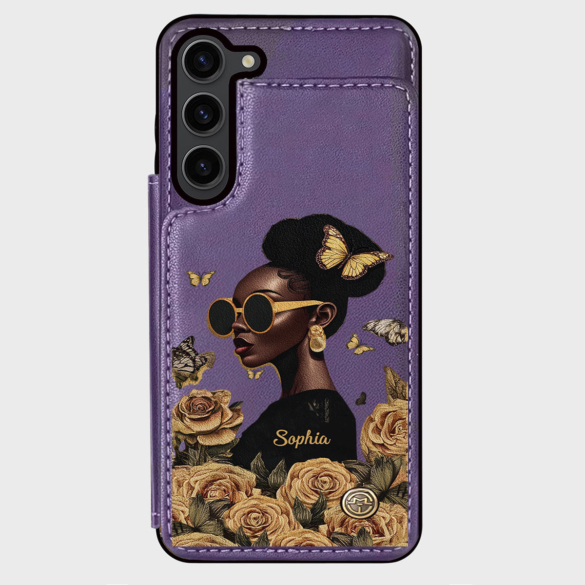 Empowered Beauty - Personalized African American Wallet Phone Case