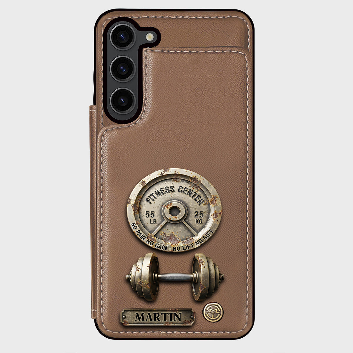 Pas de douleur, pas de gain - Étui portefeuille de téléphone personnalisé pour le fitness