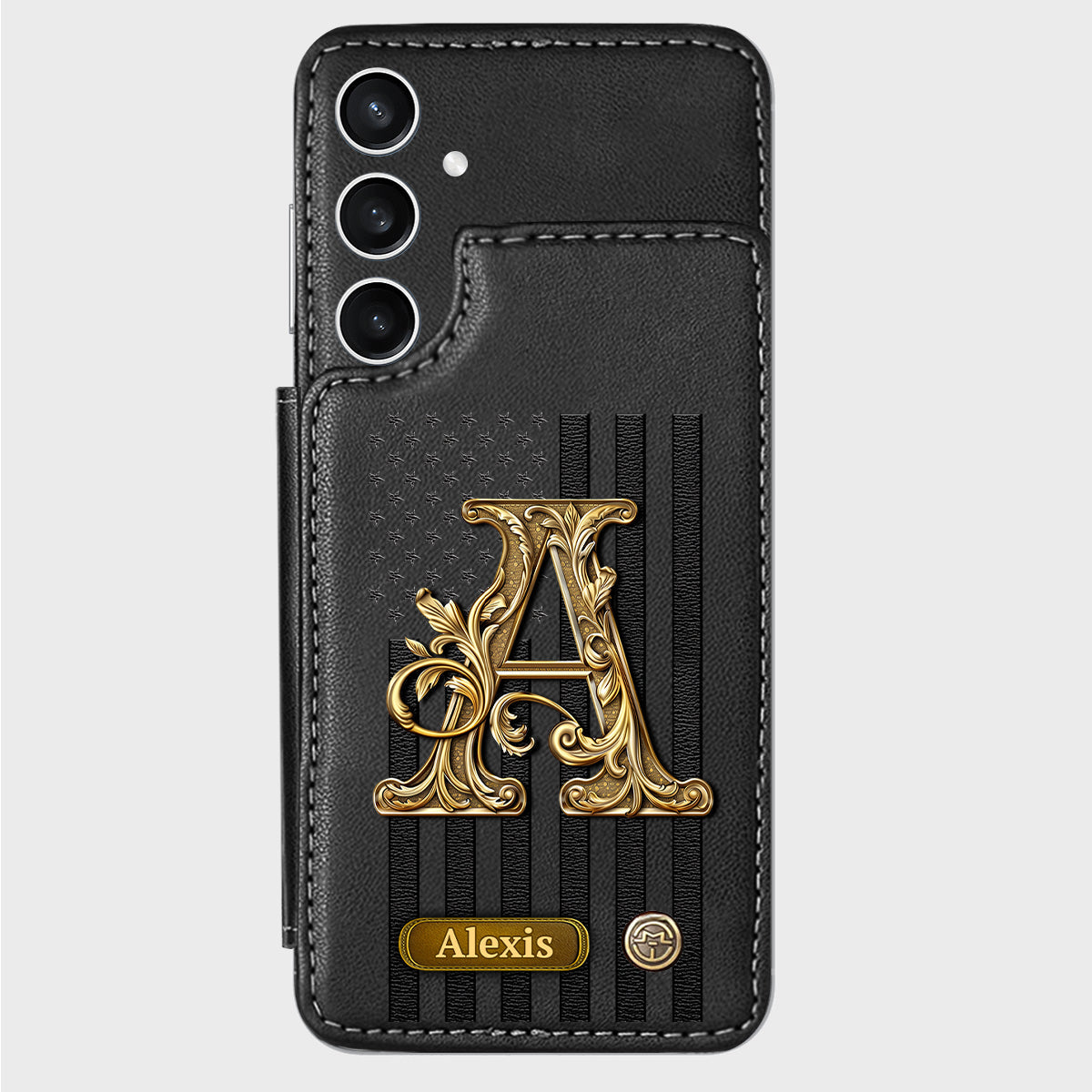 Cadeau initial pour lui, cadeau pour homme… - Étui portefeuille personnalisé pour téléphone