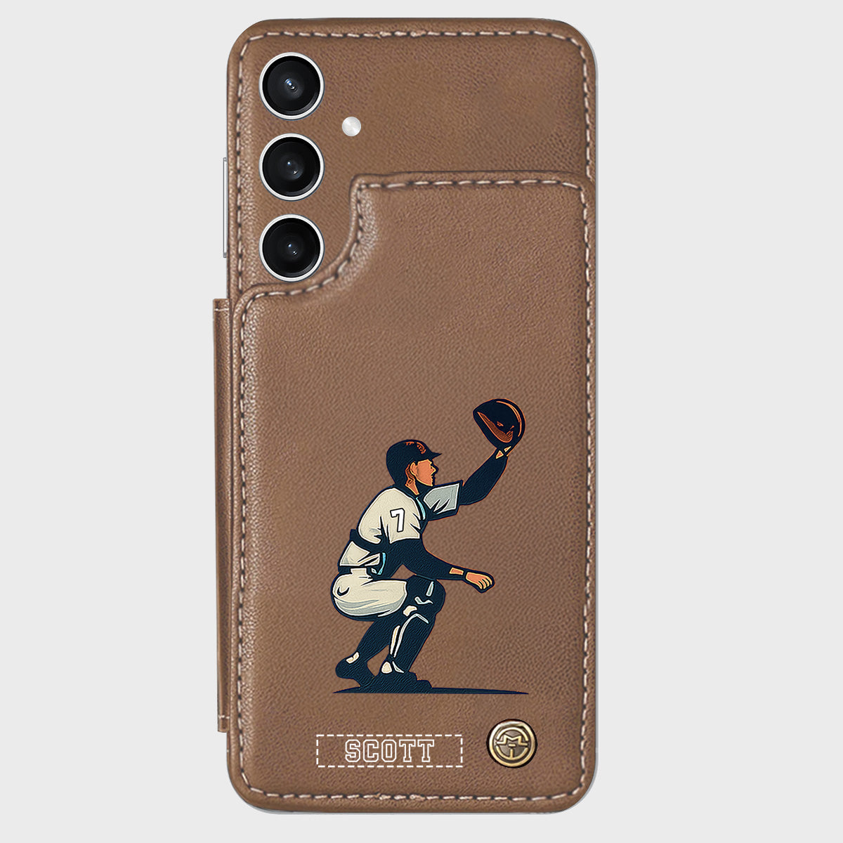 C'est la saison du baseball ! - Étui portefeuille personnalisé pour téléphone portable sur le thème du baseball