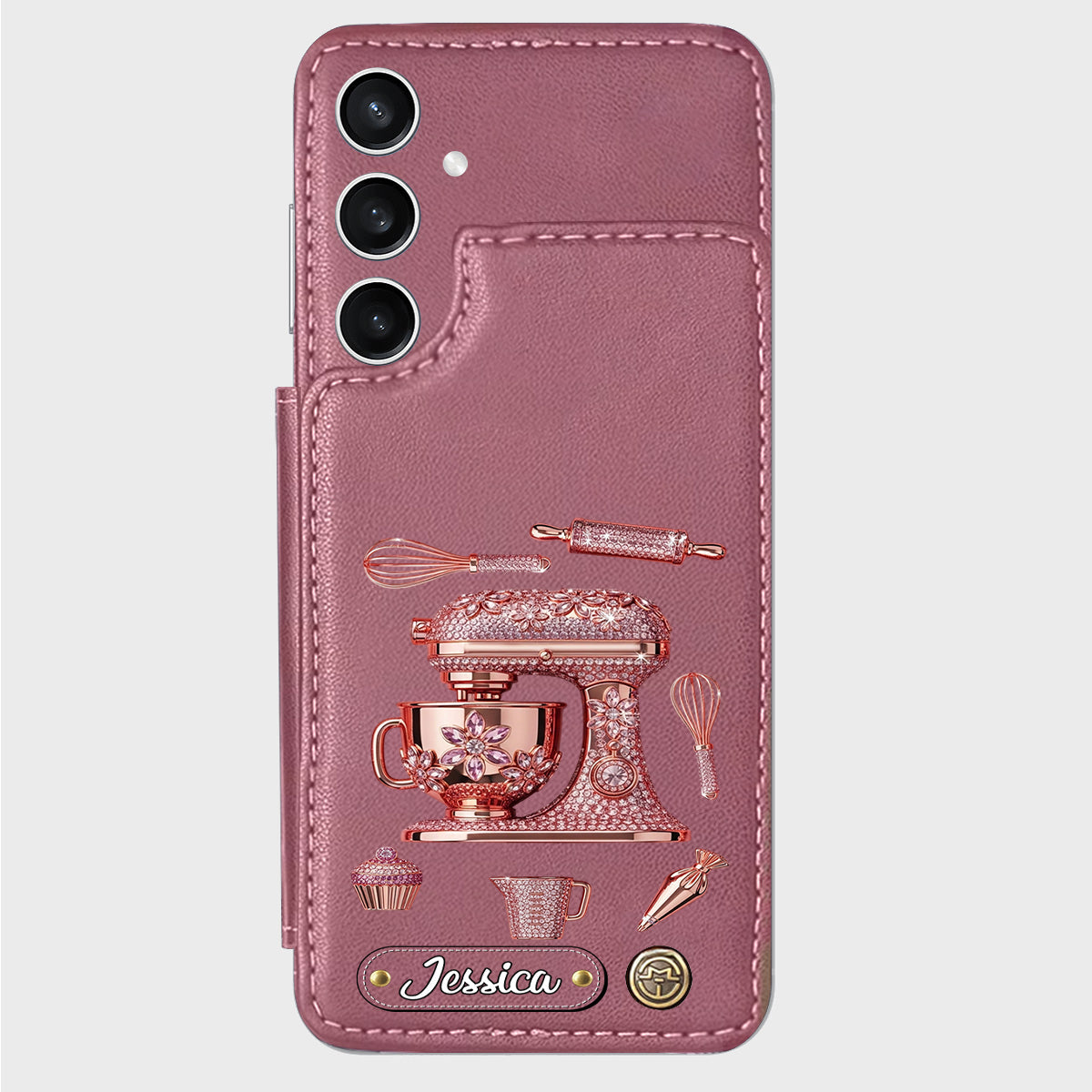 Passionné(e) de pâtisserie - Étui portefeuille personnalisé pour téléphone