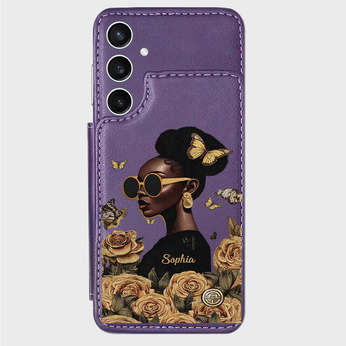 Empowered Beauty - Personalized African American Wallet Phone Case