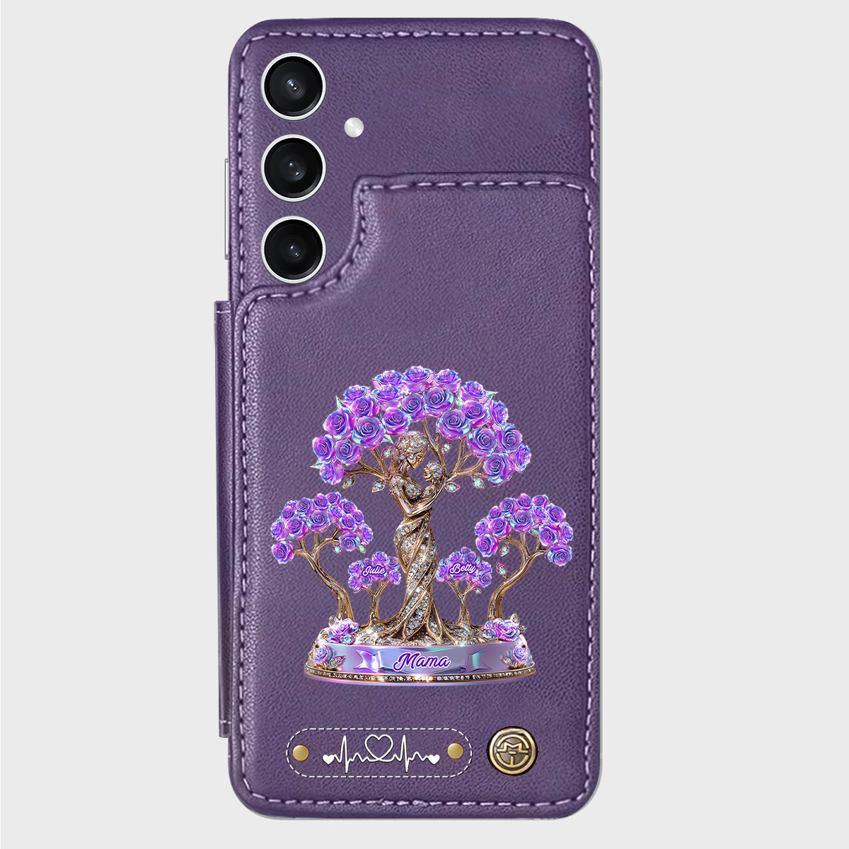 Meilleure maman du monde - Étui portefeuille personnalisé pour téléphone - Maman