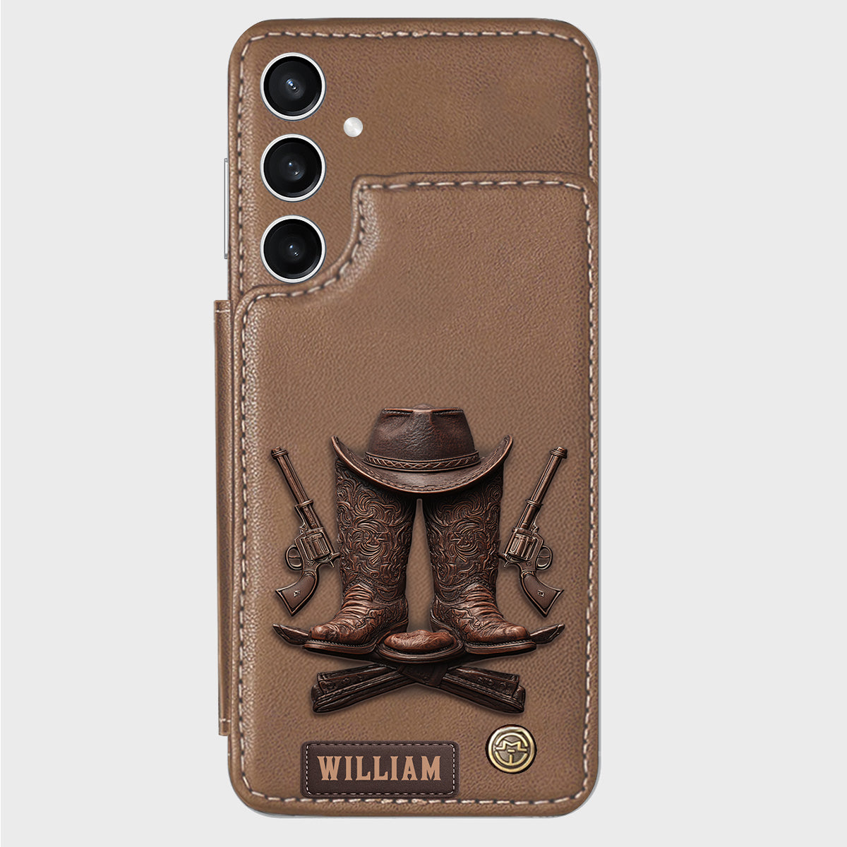 Western Spirit - Personalized Western Outfit Wallet Phone Case