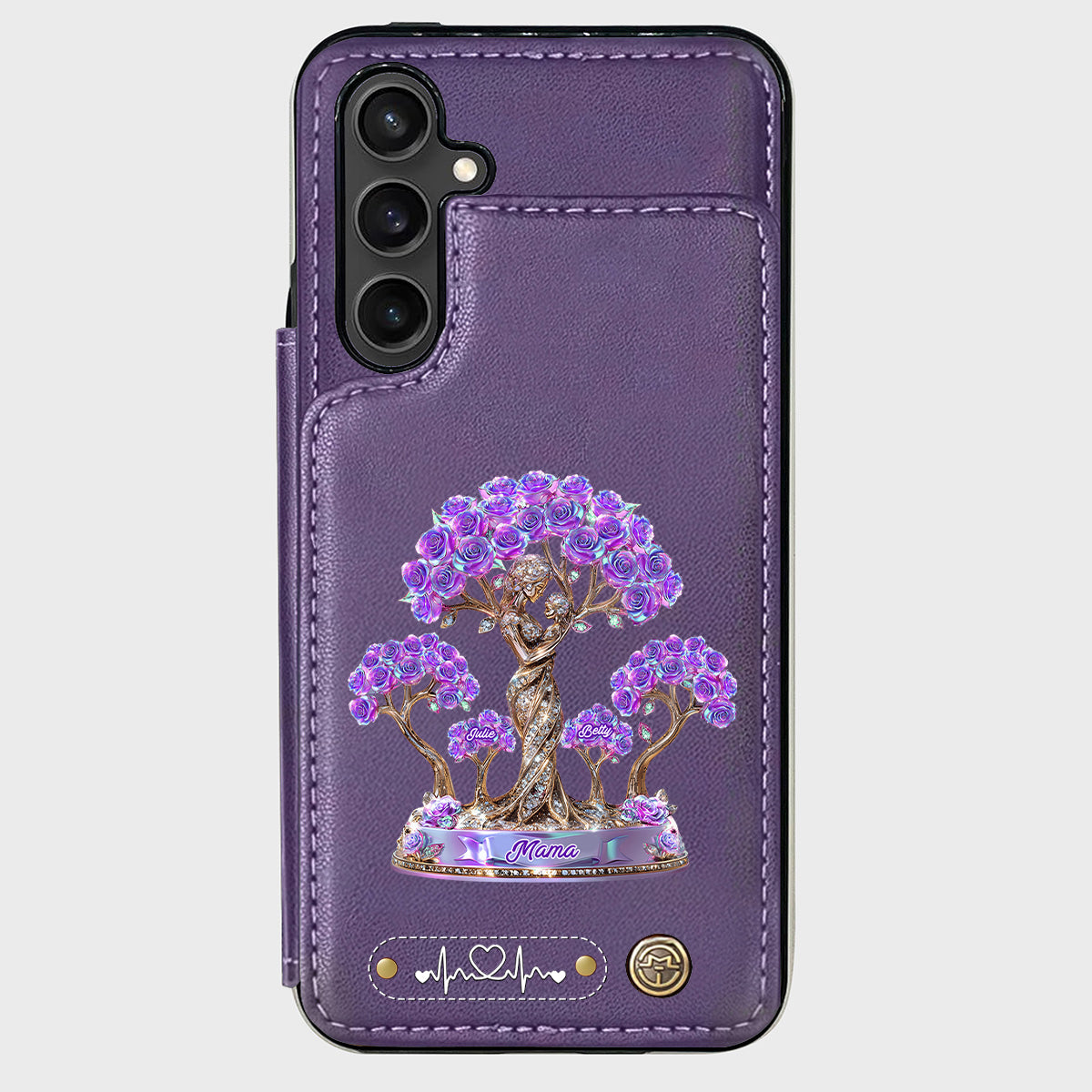 Meilleure maman du monde - Étui portefeuille personnalisé pour téléphone - Maman