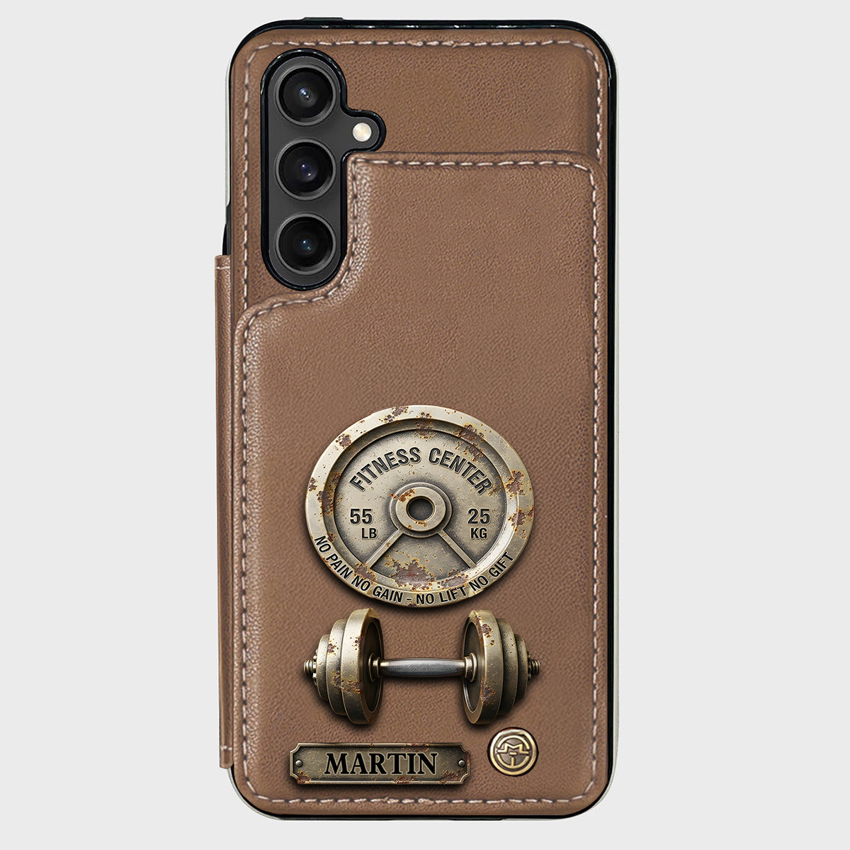 Pas de douleur, pas de gain - Étui portefeuille de téléphone personnalisé pour le fitness