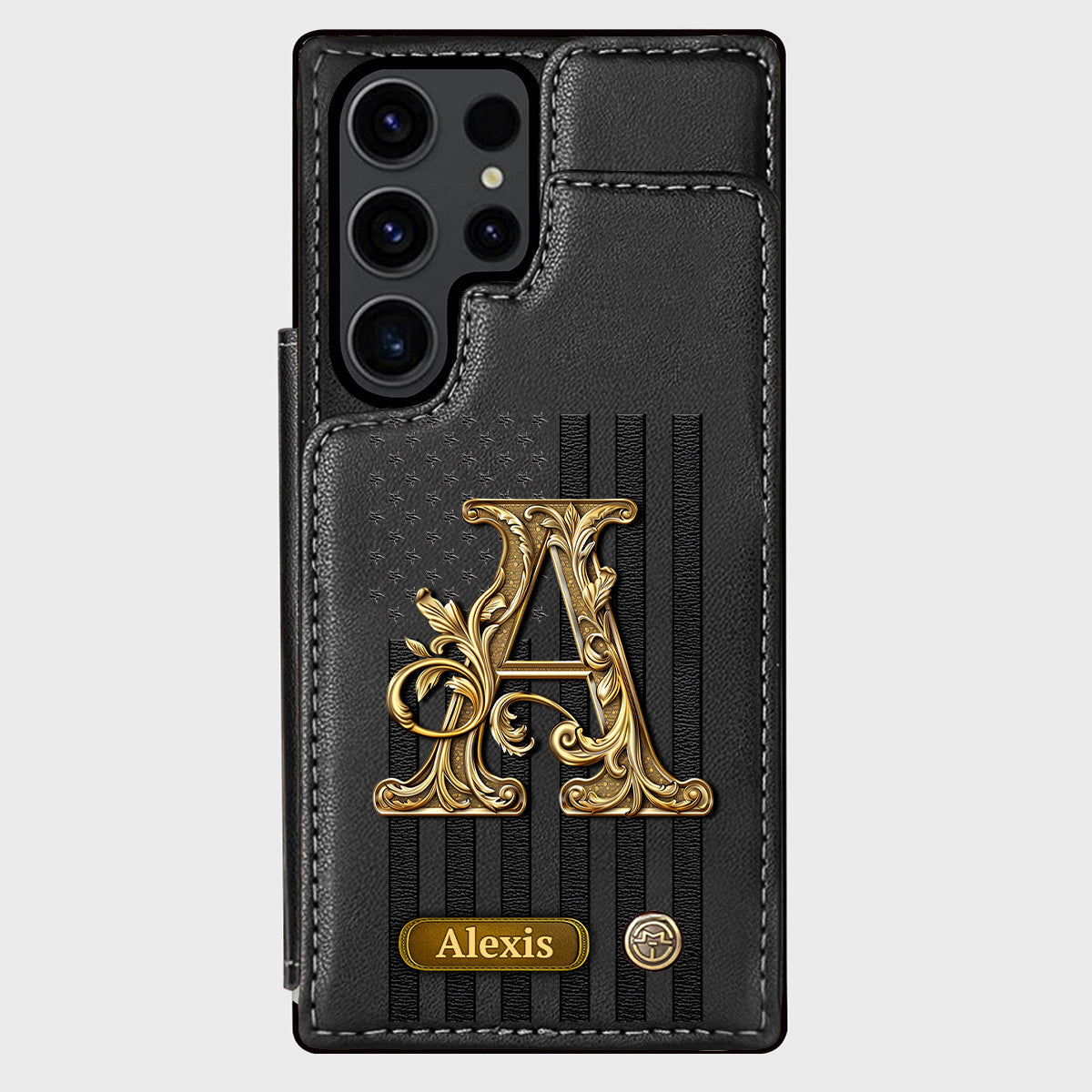 Cadeau initial pour lui, cadeau pour homme… - Étui portefeuille personnalisé pour téléphone