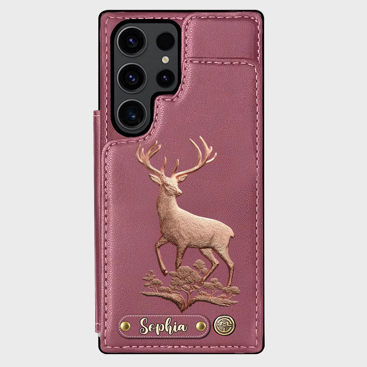 Étui portefeuille personnalisé Country Girl - Étui de téléphone à motif chasse