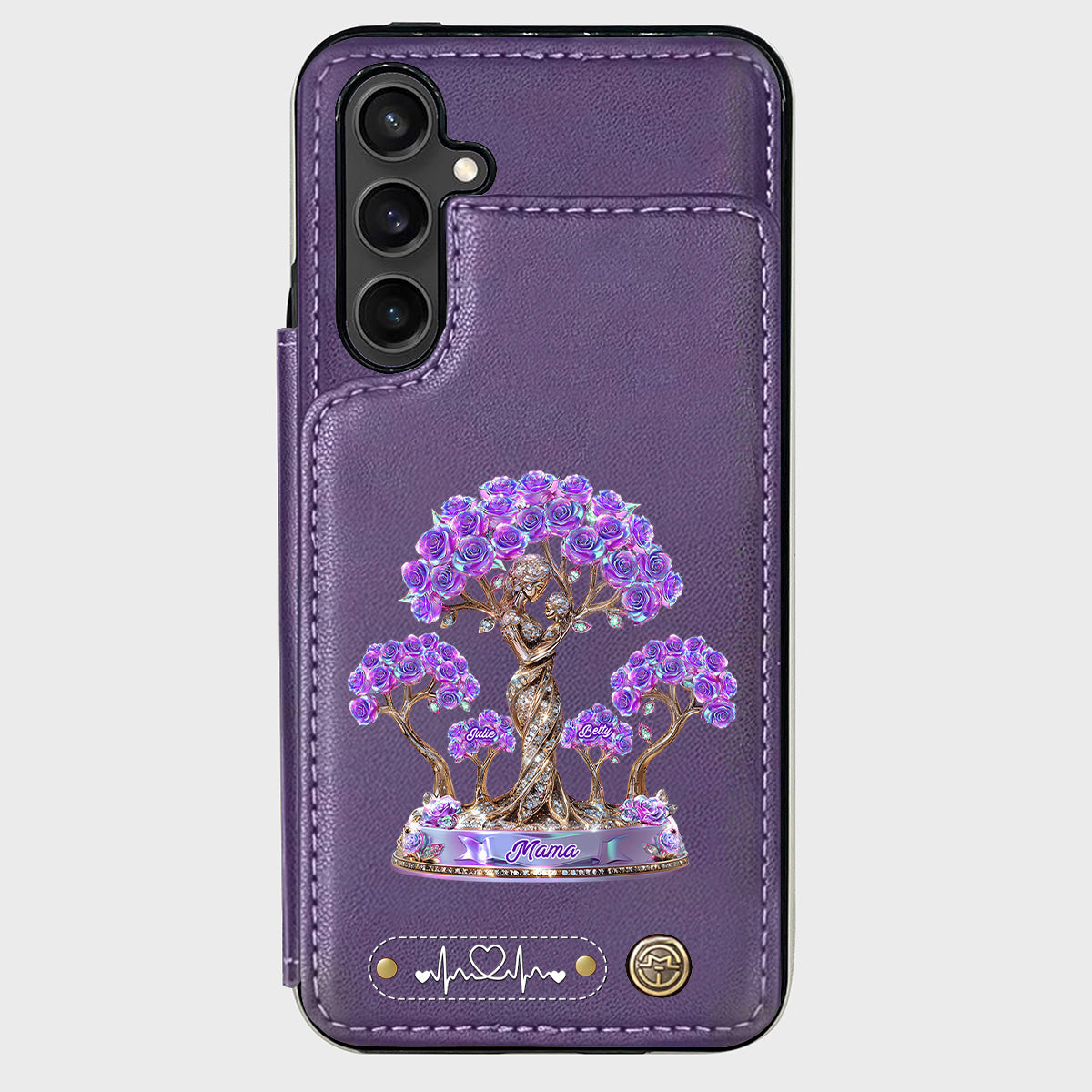 Meilleure maman du monde - Étui portefeuille personnalisé pour téléphone - Maman