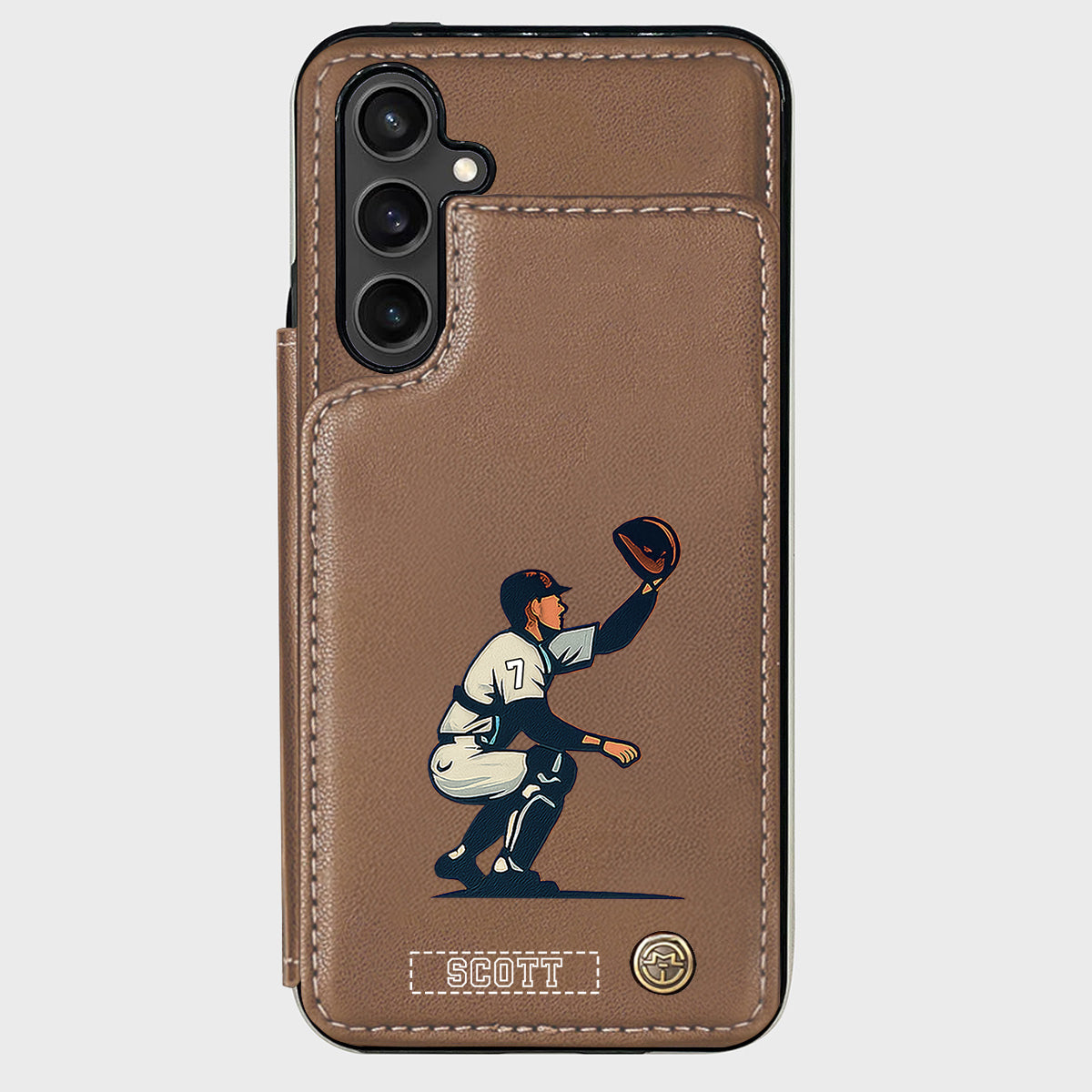 C'est la saison du baseball ! - Étui portefeuille personnalisé pour téléphone portable sur le thème du baseball