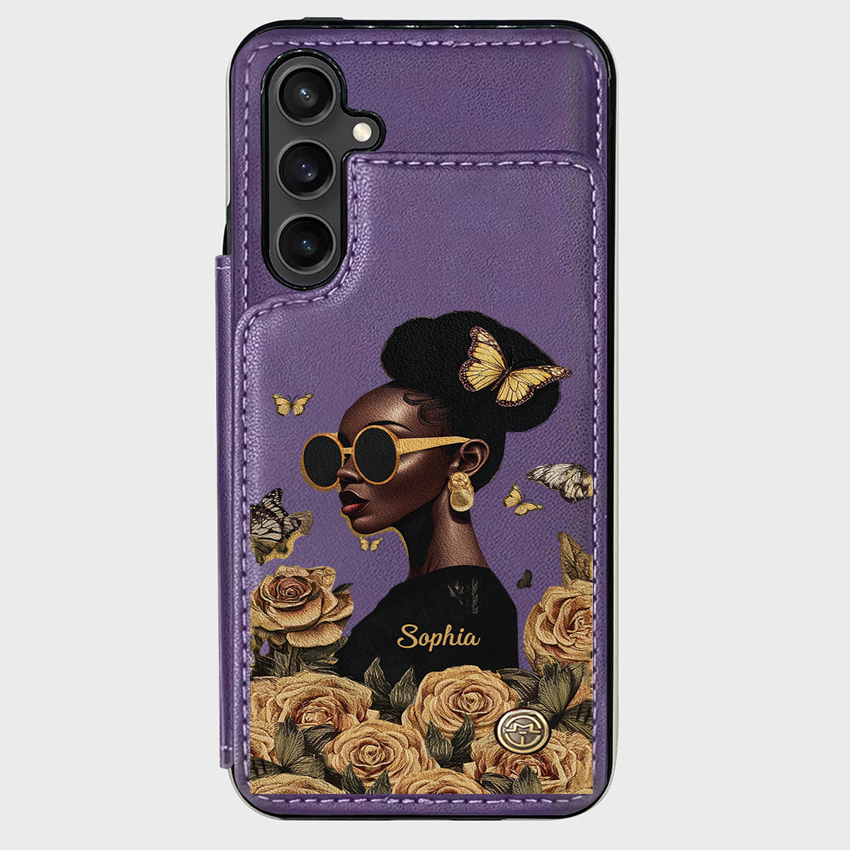 Empowered Beauty - Personalized African American Wallet Phone Case
