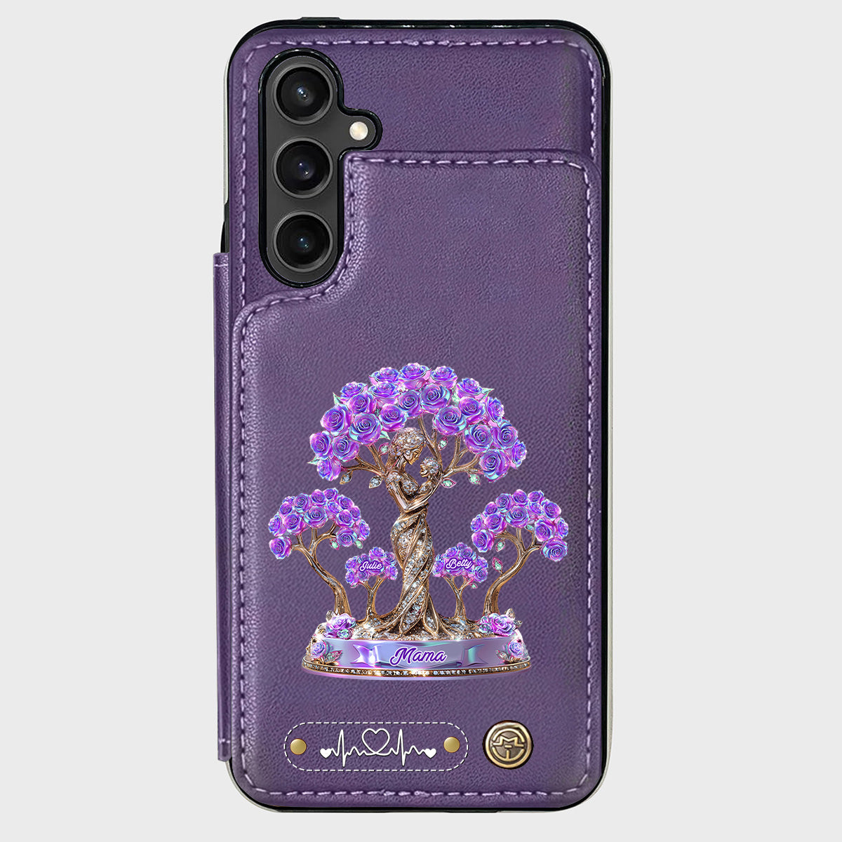 Meilleure maman du monde - Étui portefeuille personnalisé pour téléphone - Maman