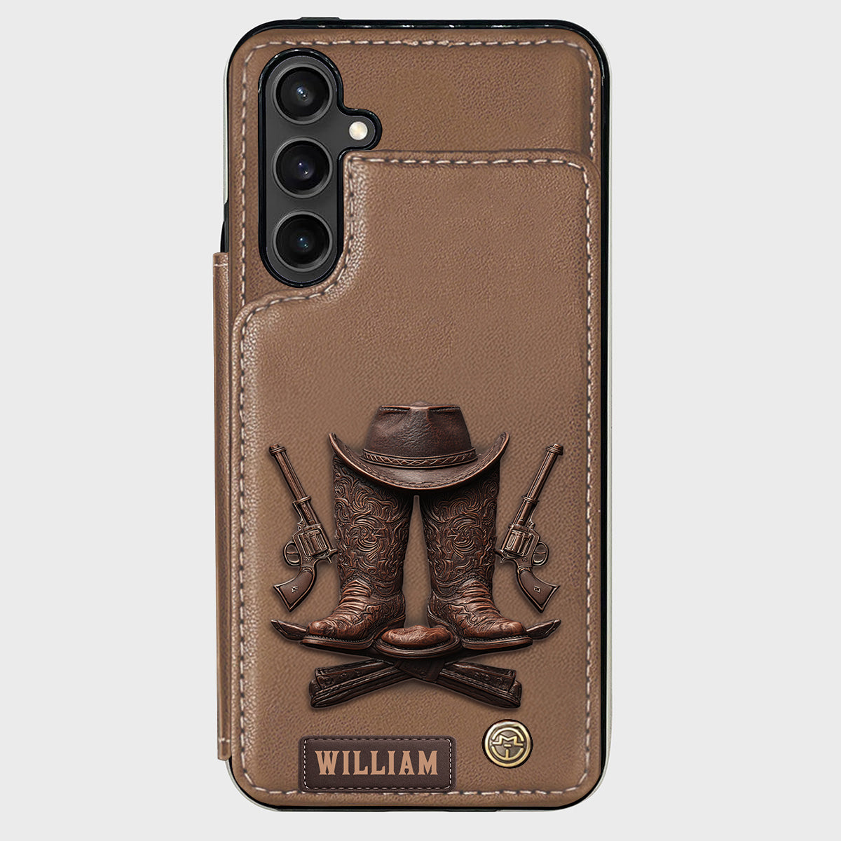 Western Spirit - Personalized Western Outfit Wallet Phone Case