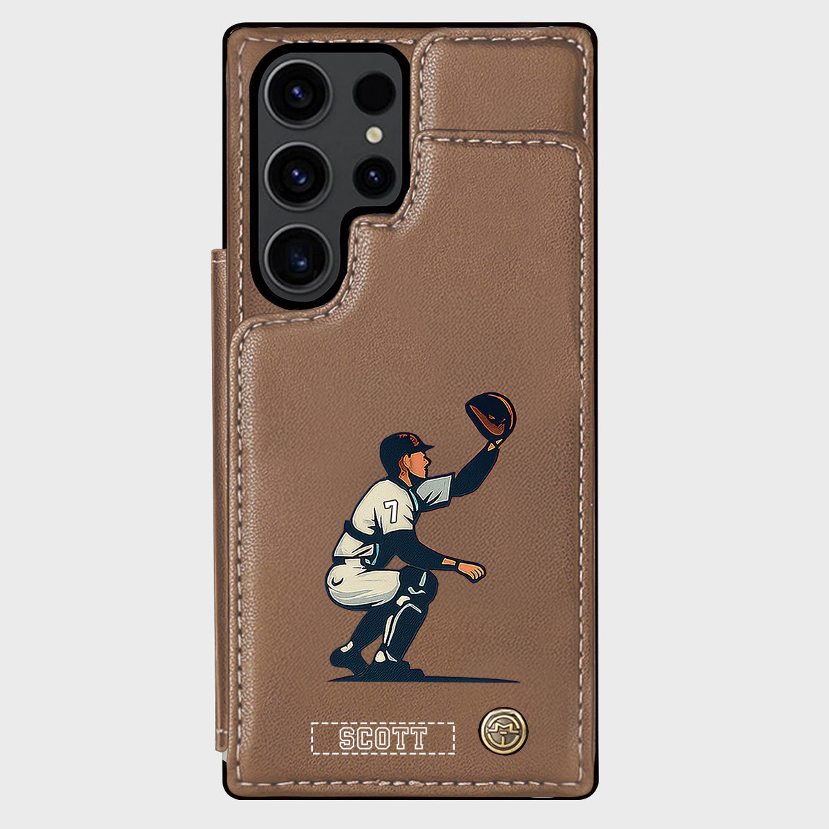 C'est la saison du baseball ! - Étui portefeuille personnalisé pour téléphone portable sur le thème du baseball