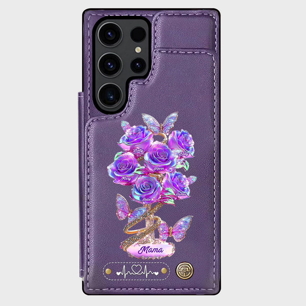 Meilleure maman du monde - Étui portefeuille personnalisé pour téléphone - Maman