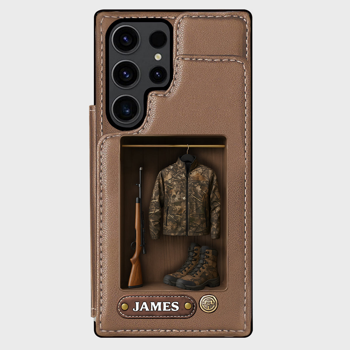 Passionné de chasse - Étui portefeuille personnalisé pour téléphone sur le thème de la chasse