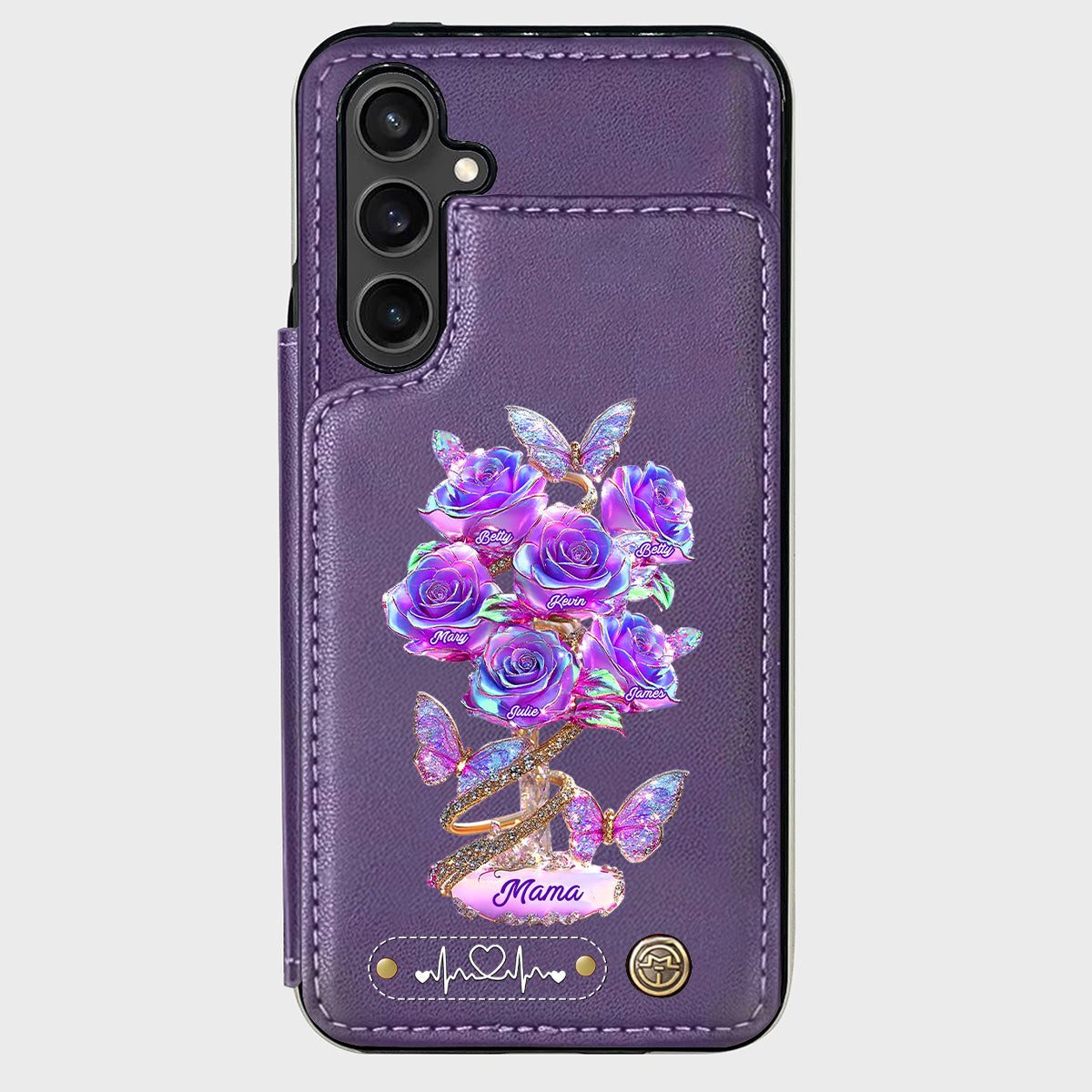 Meilleure maman du monde - Étui portefeuille personnalisé pour téléphone - Maman