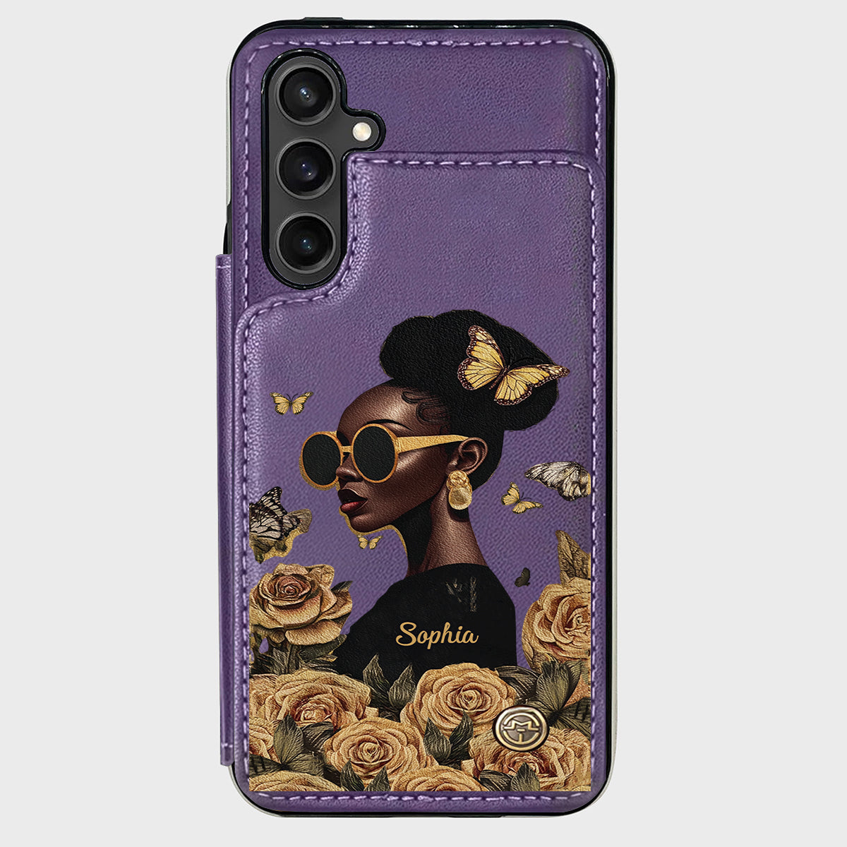 Empowered Beauty - Personalized African American Wallet Phone Case