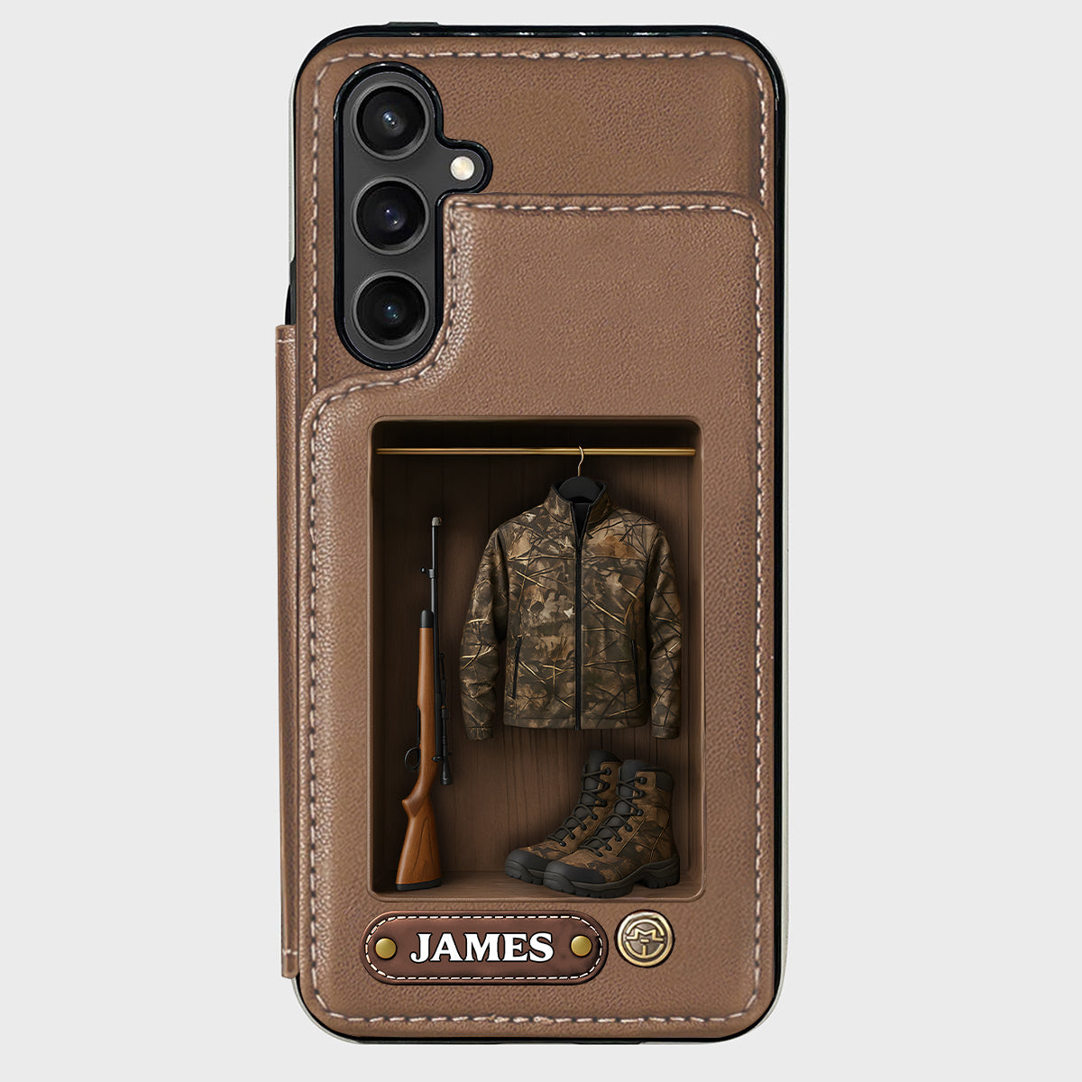 Passionné de chasse - Étui portefeuille personnalisé pour téléphone sur le thème de la chasse