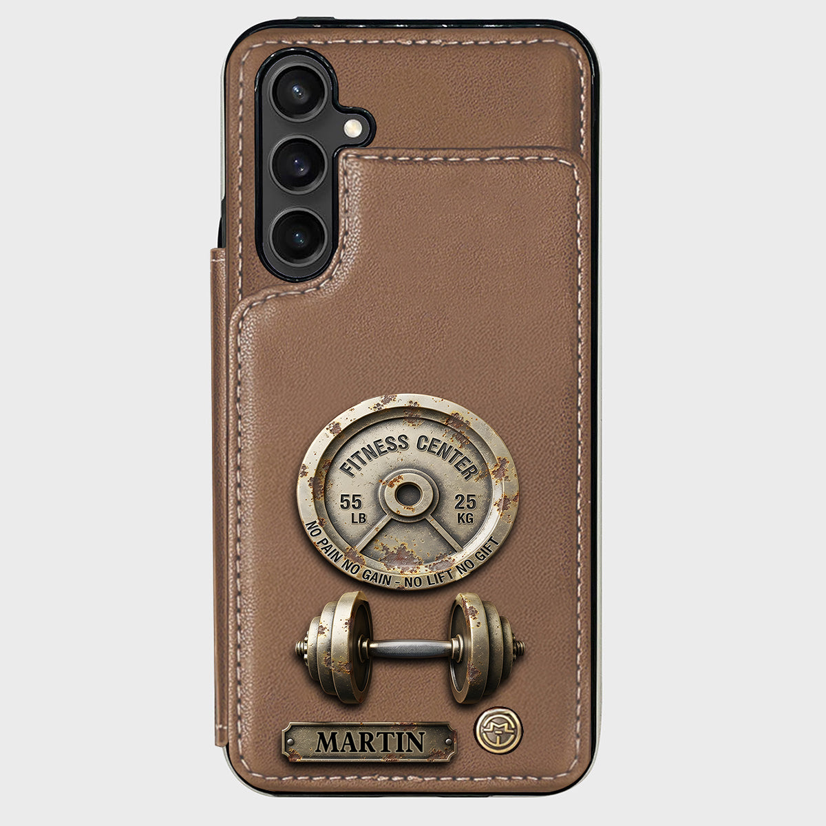 Pas de douleur, pas de gain - Étui portefeuille de téléphone personnalisé pour le fitness