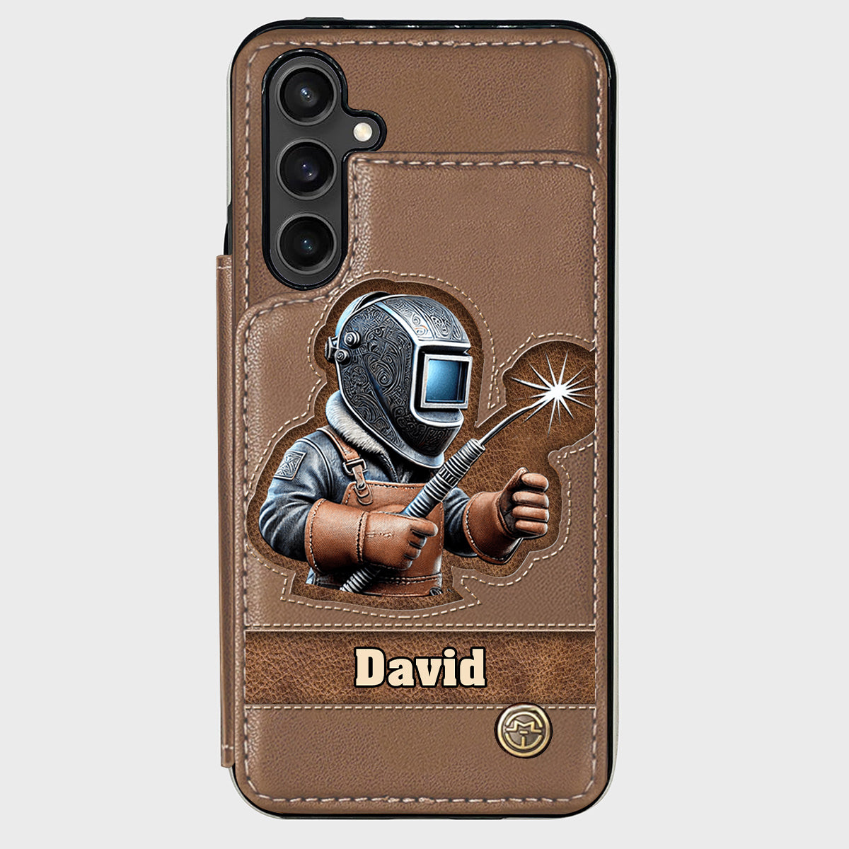 Strong Ones Become Welder - Personalized Welder Wallet Phone Case