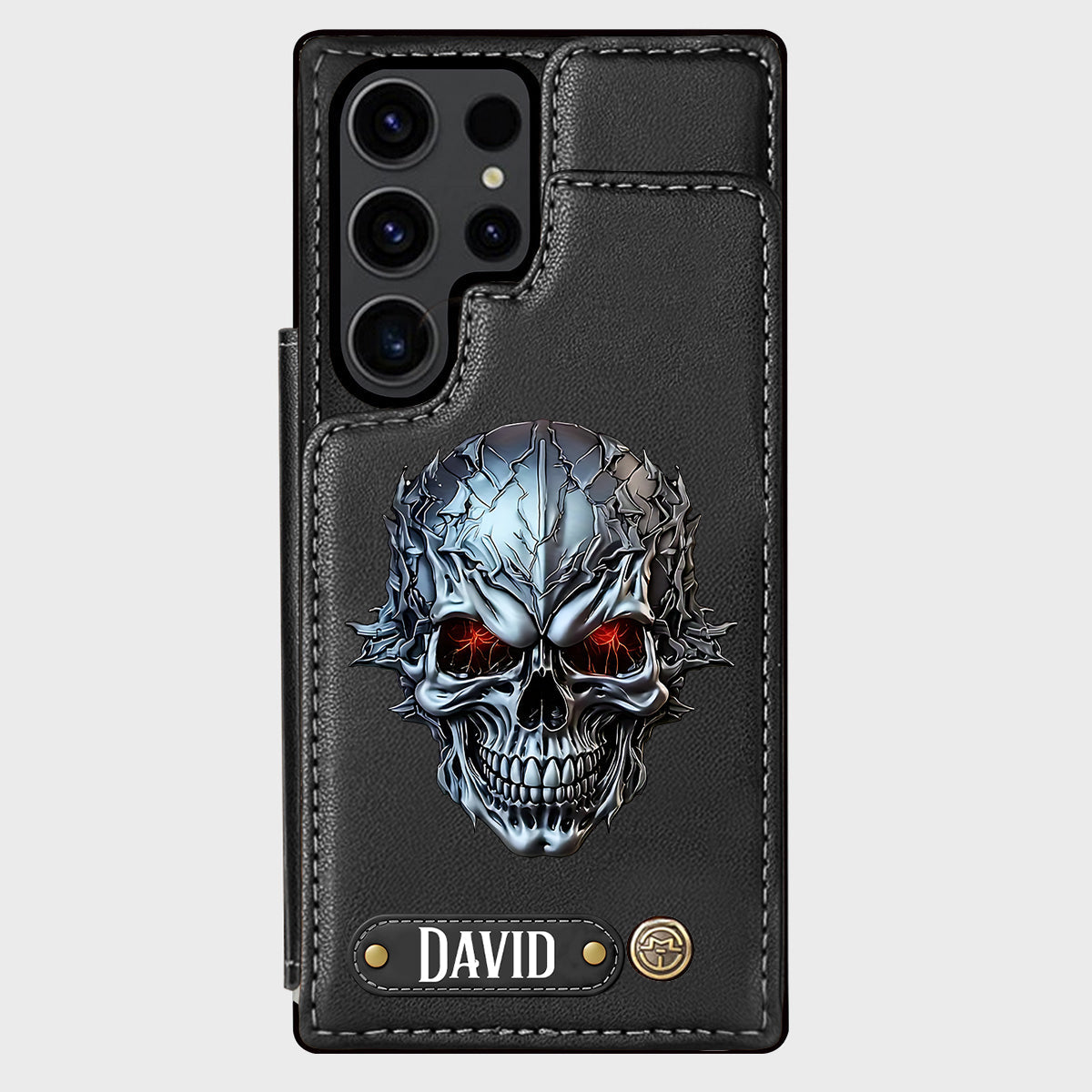 Cool Skull - Personalized Skull Wallet Phone Case