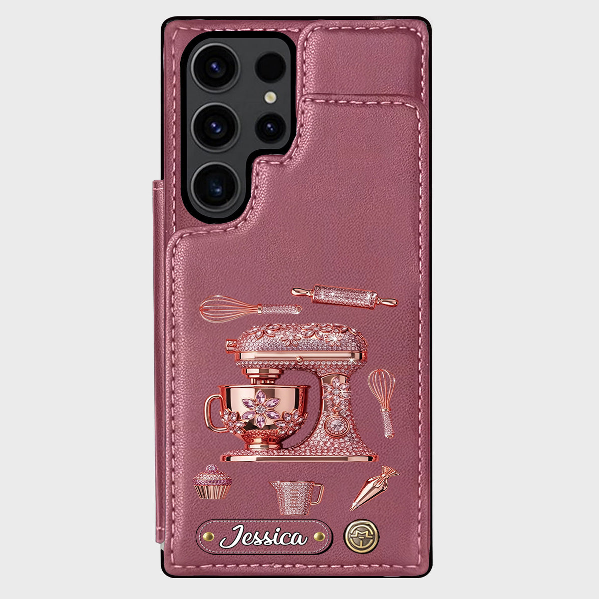 Passionné(e) de pâtisserie - Étui portefeuille personnalisé pour téléphone