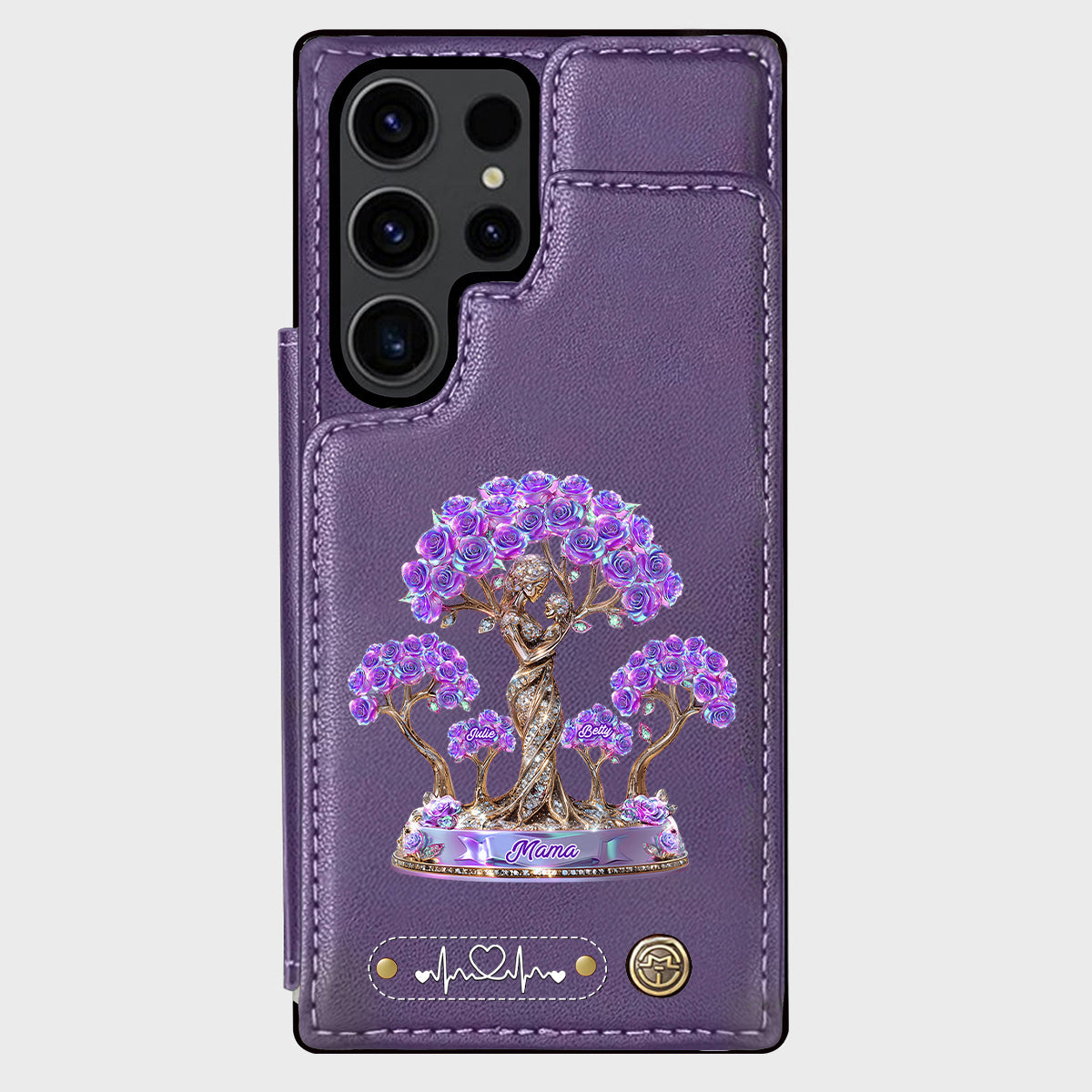 Meilleure maman du monde - Étui portefeuille personnalisé pour téléphone - Maman