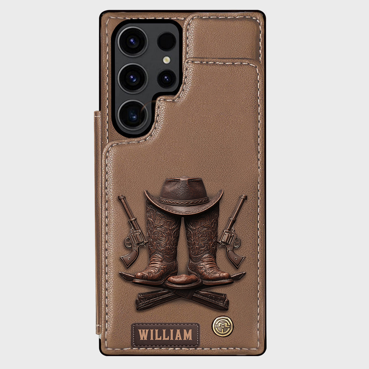 Western Spirit - Personalized Western Outfit Wallet Phone Case