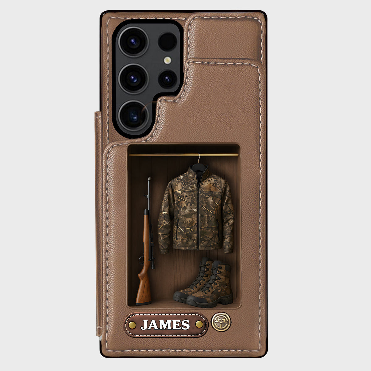 Passionné de chasse - Étui portefeuille personnalisé pour téléphone sur le thème de la chasse