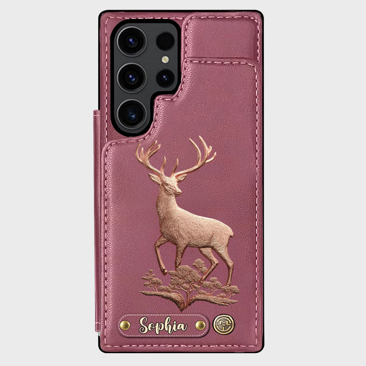 Étui portefeuille personnalisé Country Girl - Étui de téléphone à motif chasse