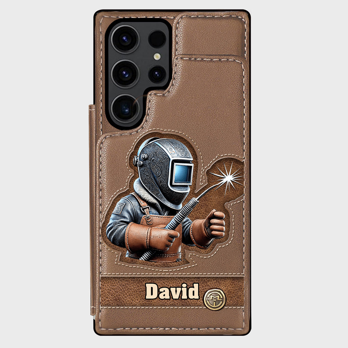 Strong Ones Become Welder - Personalized Welder Wallet Phone Case