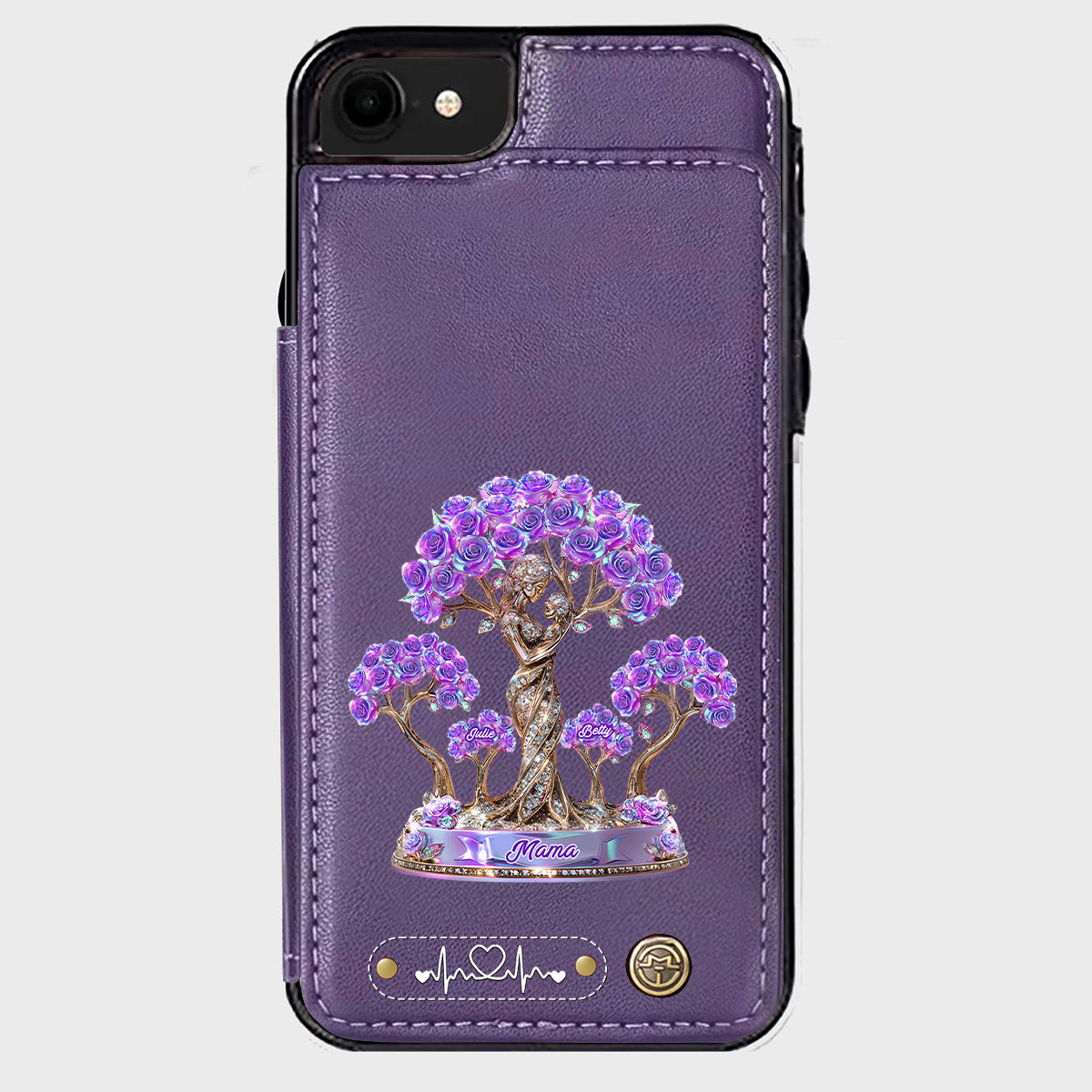 Meilleure maman du monde - Étui portefeuille personnalisé pour téléphone - Maman