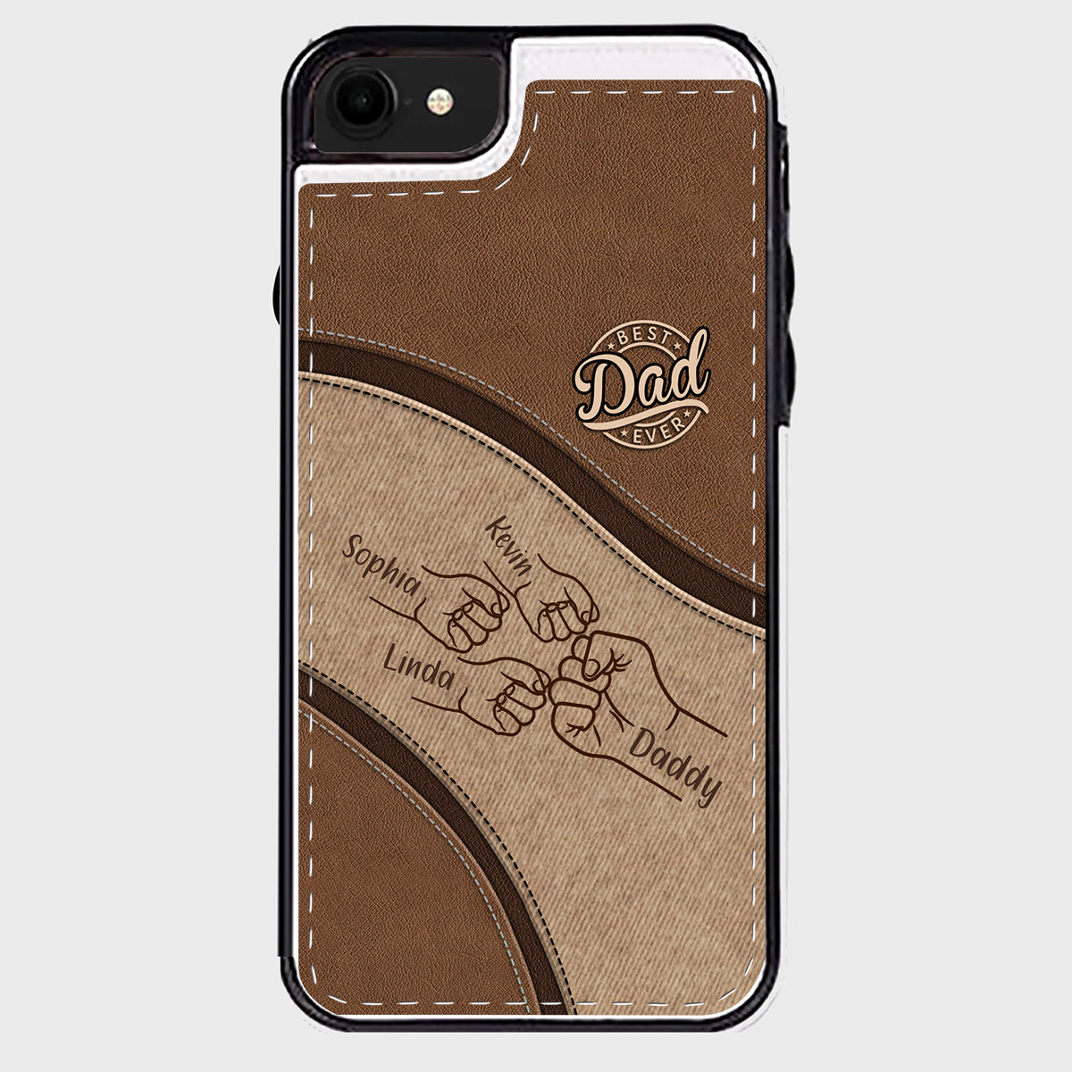 Fist Bump - Personalized Father Foldable Wallet Phone Case
