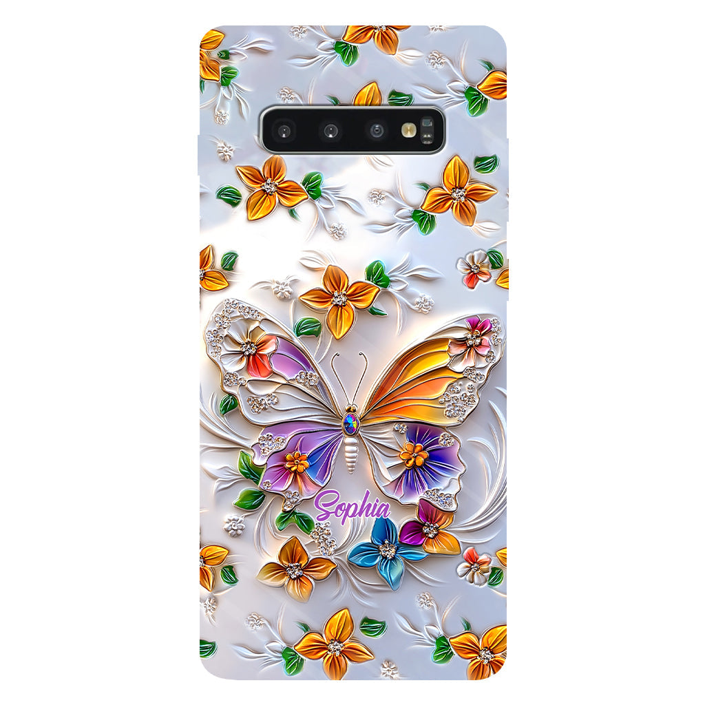 Stunning Butterfly Bee Dragonfly - Personalized Butterfly Full Print Phone Case