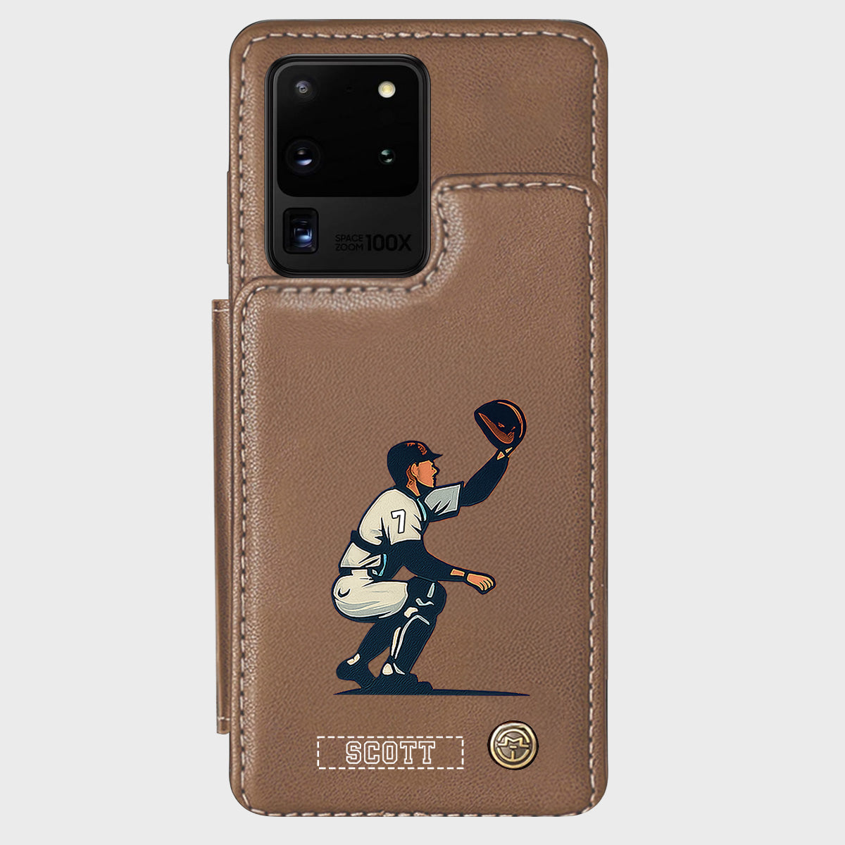 C'est la saison du baseball ! - Étui portefeuille personnalisé pour téléphone portable sur le thème du baseball