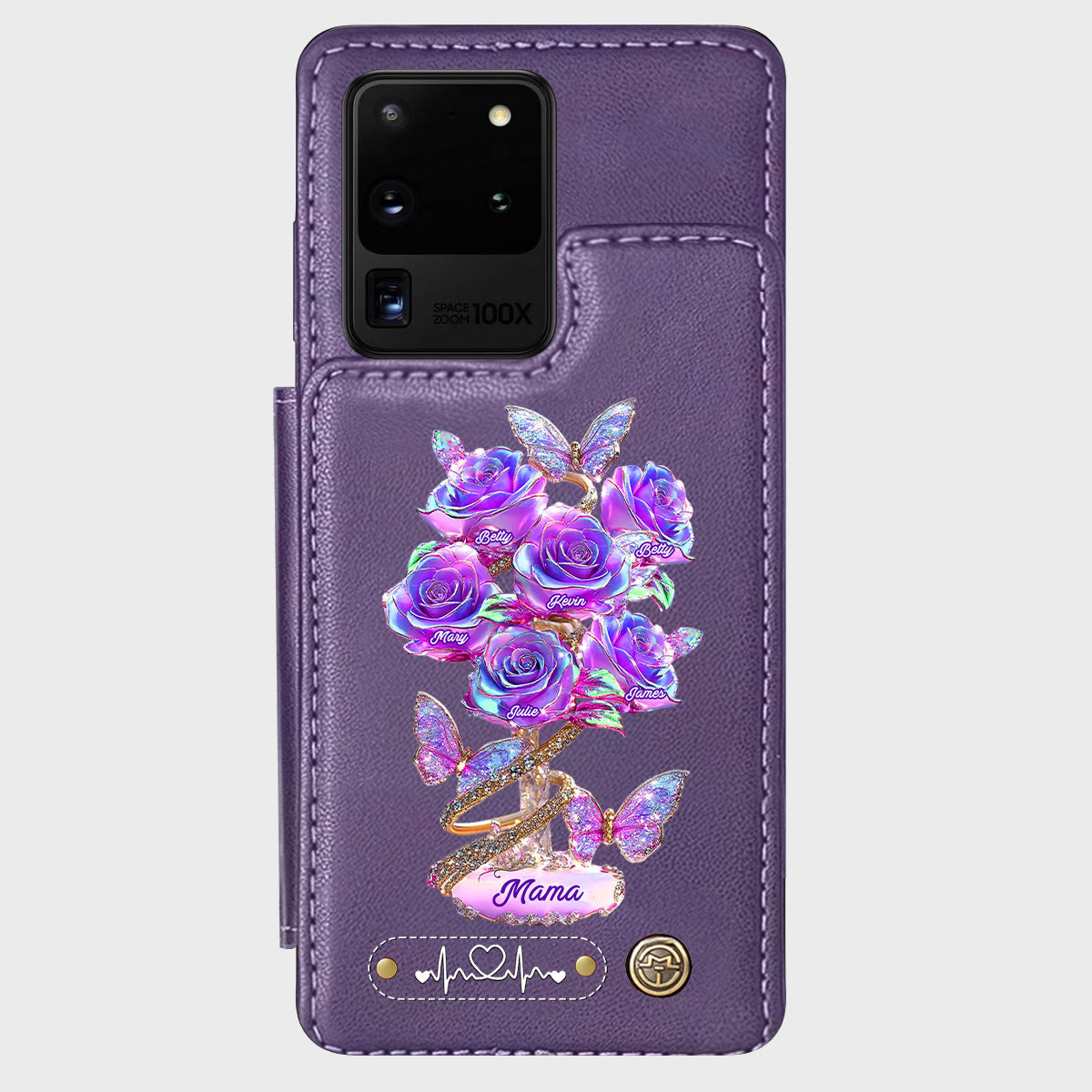 Meilleure maman du monde - Étui portefeuille personnalisé pour téléphone - Maman